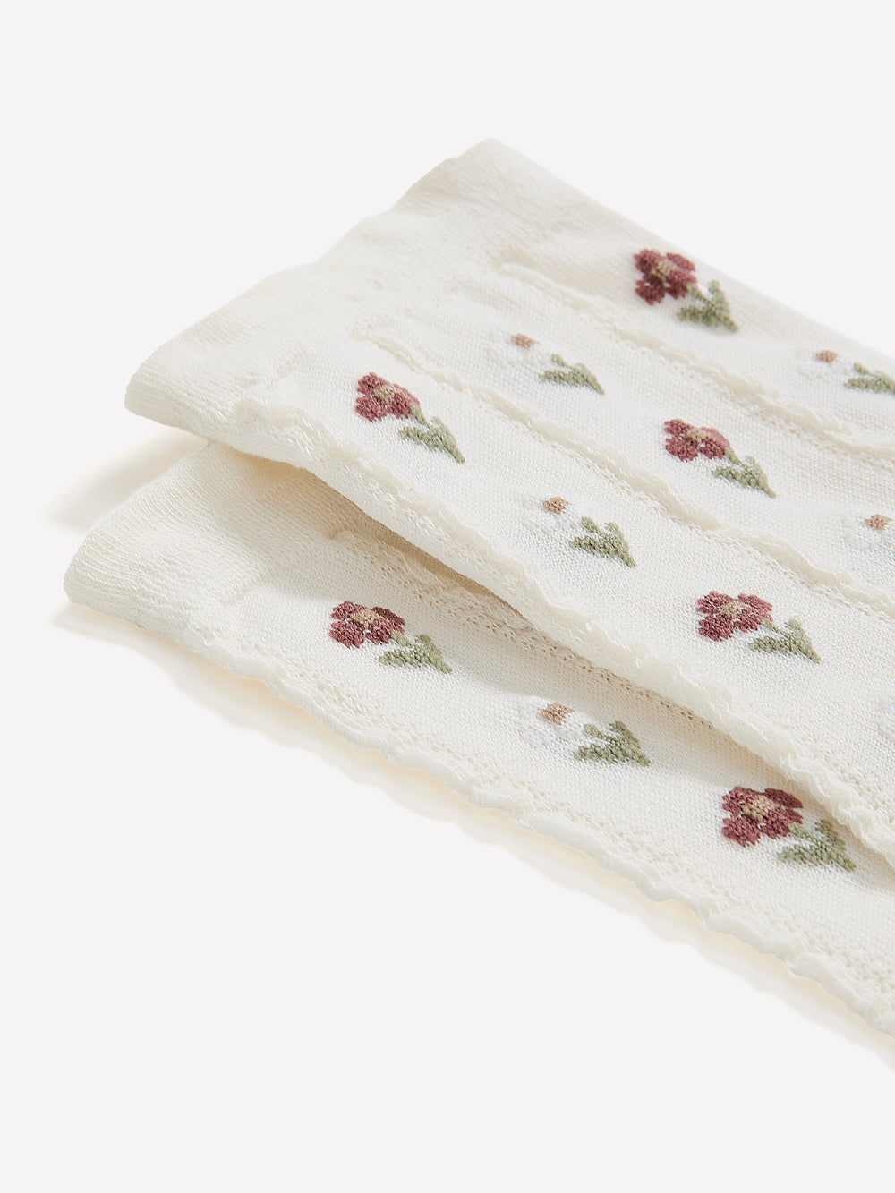 Floral Crew Socks rw&co On Sale