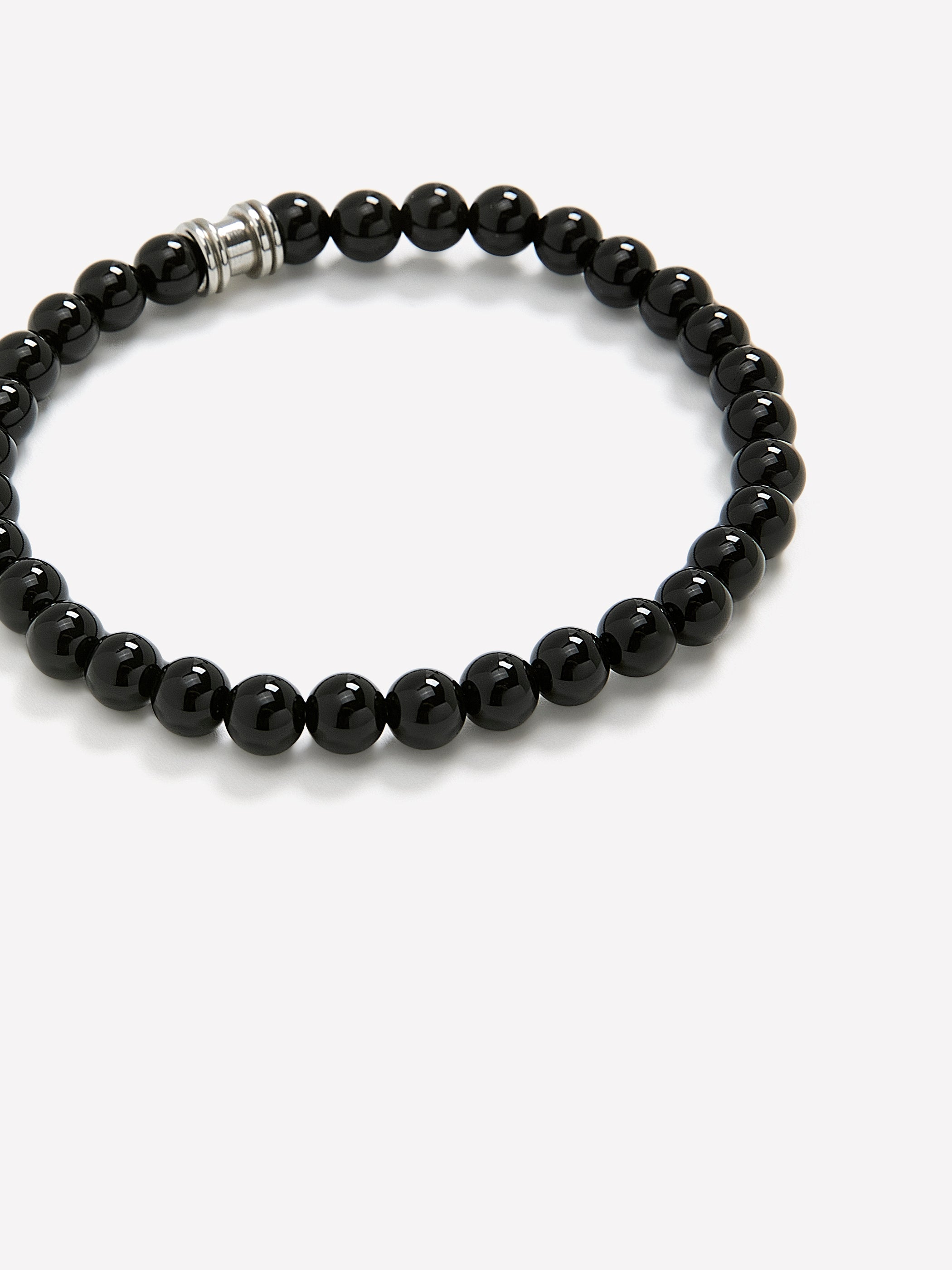 Black Onyx Beaded Bracelet rw&co Limited Time Discount