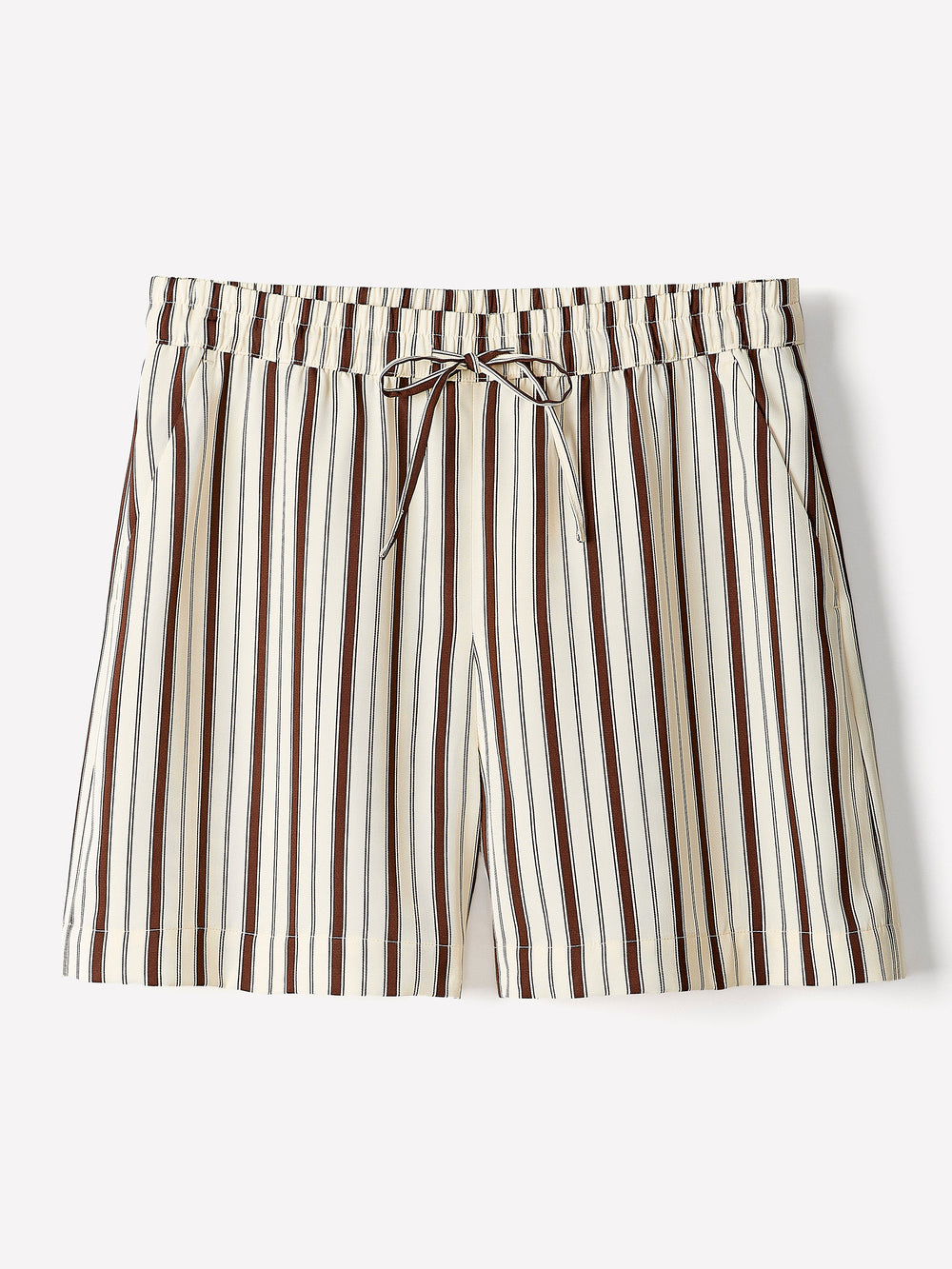 Striped Mid-Rise Pull-On Short rw&co Limited Time Discount