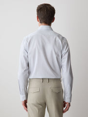 Tailored-Fit Dress Shirt with Geo Pattern rw&co Great Value Deal