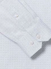 Tailored-Fit Dress Shirt with Geo Pattern rw&co Great Value Deal