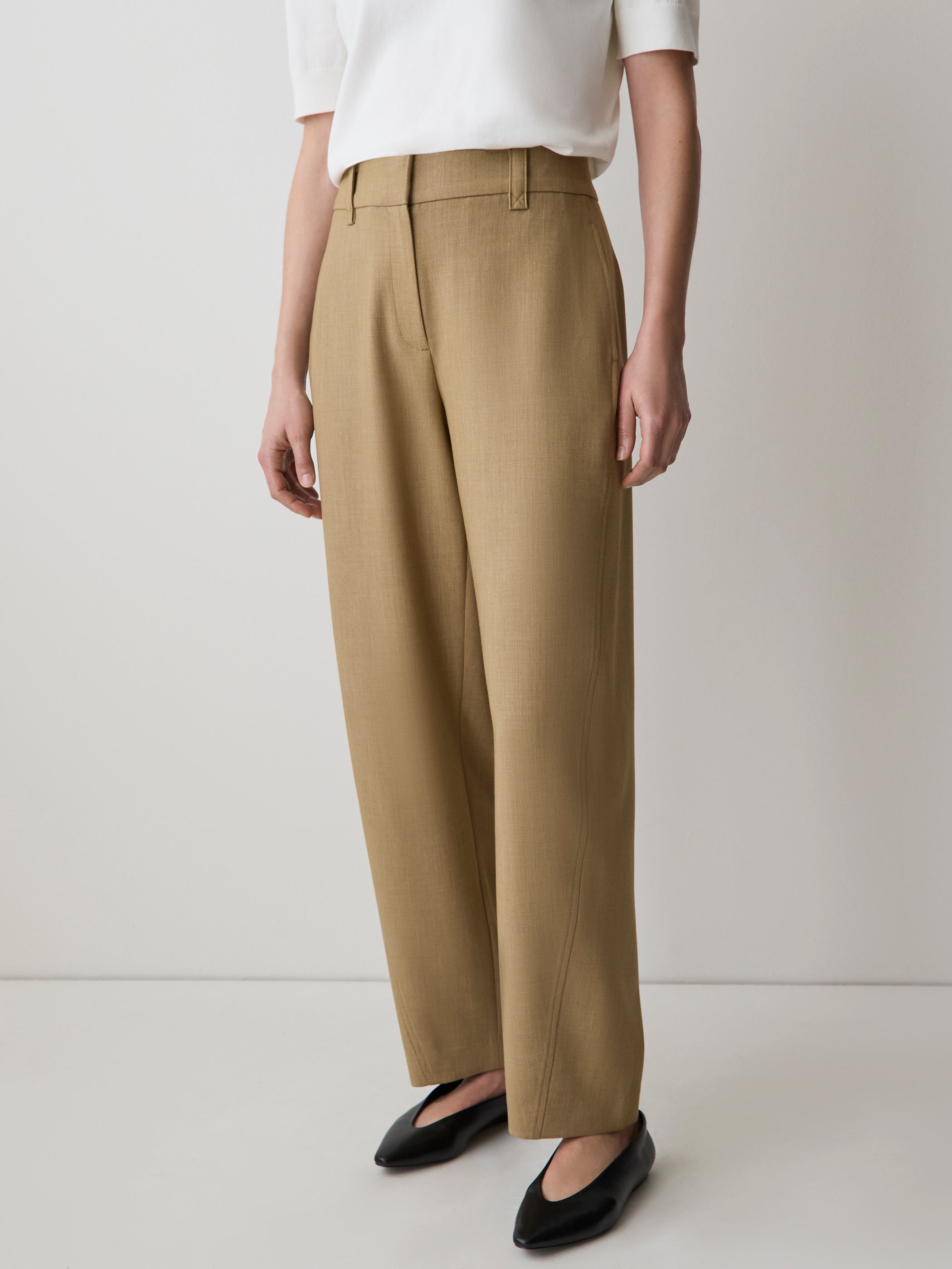 High-Rise Barrel-Leg Pant rw&co Special Offer