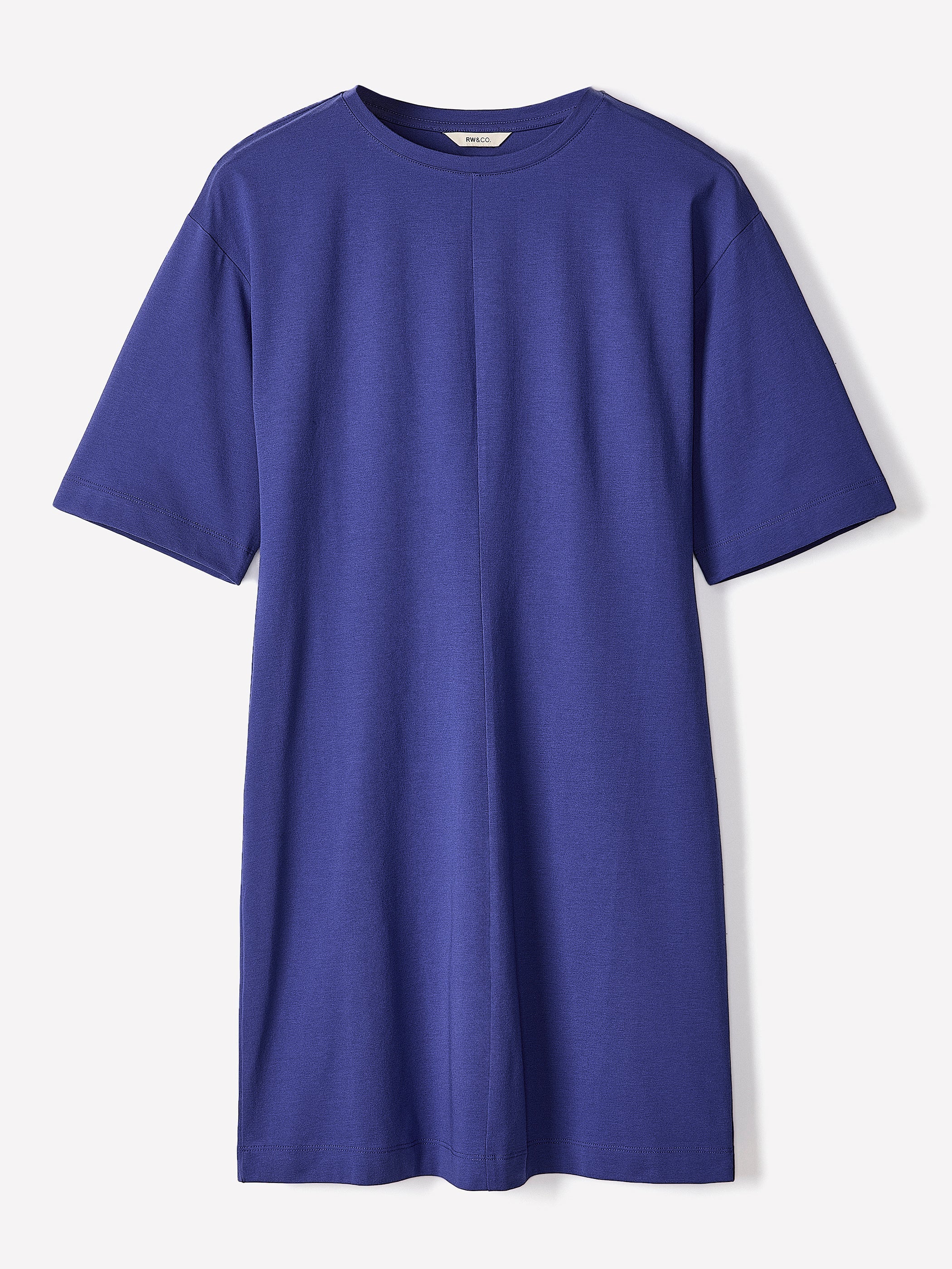 Short-Sleeve Crew-Neck Mini Dress rw&co Great Value Deal