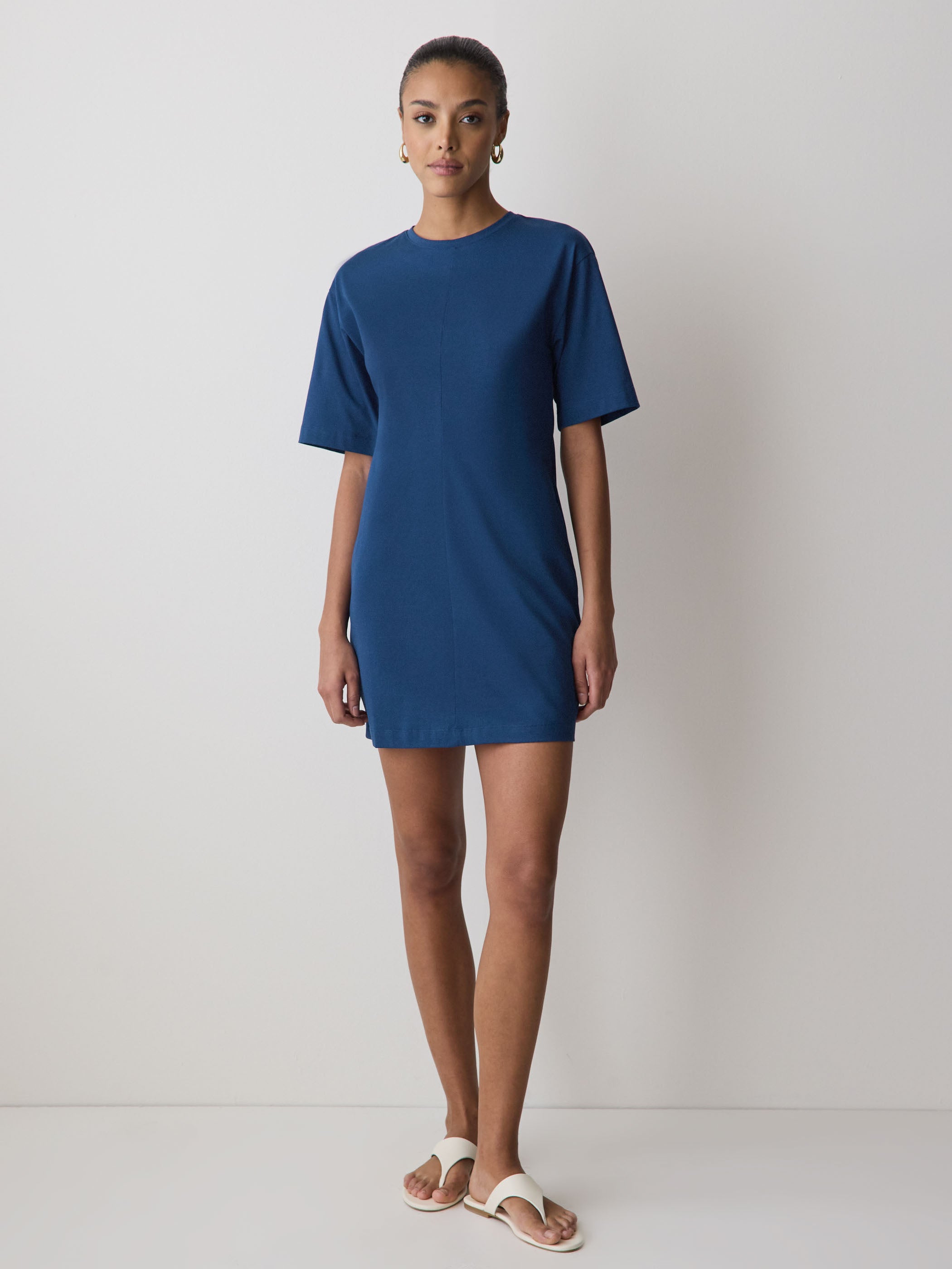 Short-Sleeve Crew-Neck Mini Dress rw&co Great Value Deal