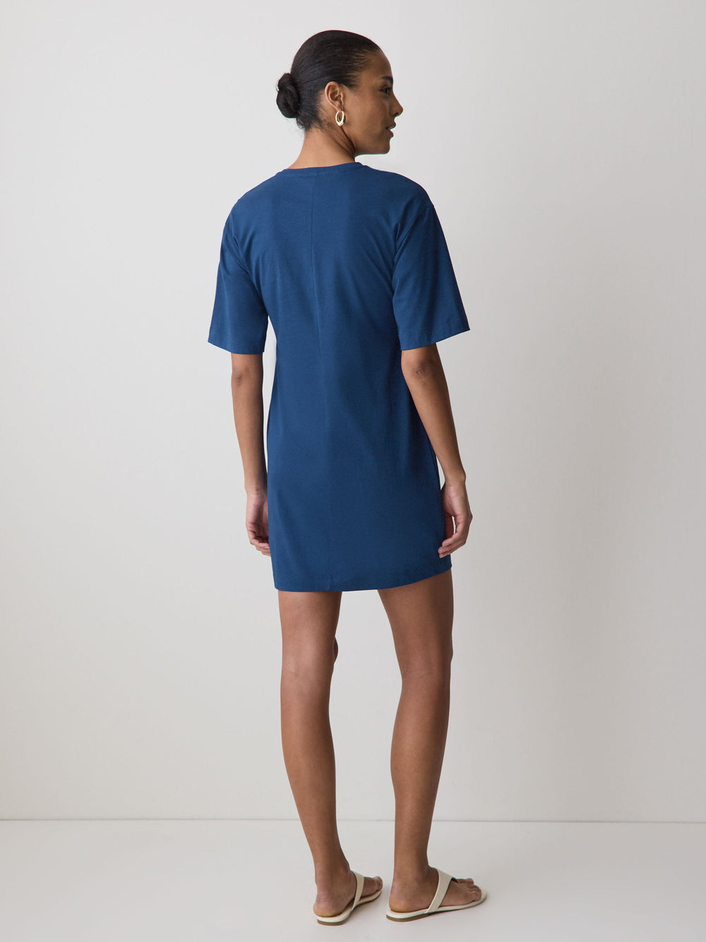 Short-Sleeve Crew-Neck Mini Dress rw&co Great Value Deal