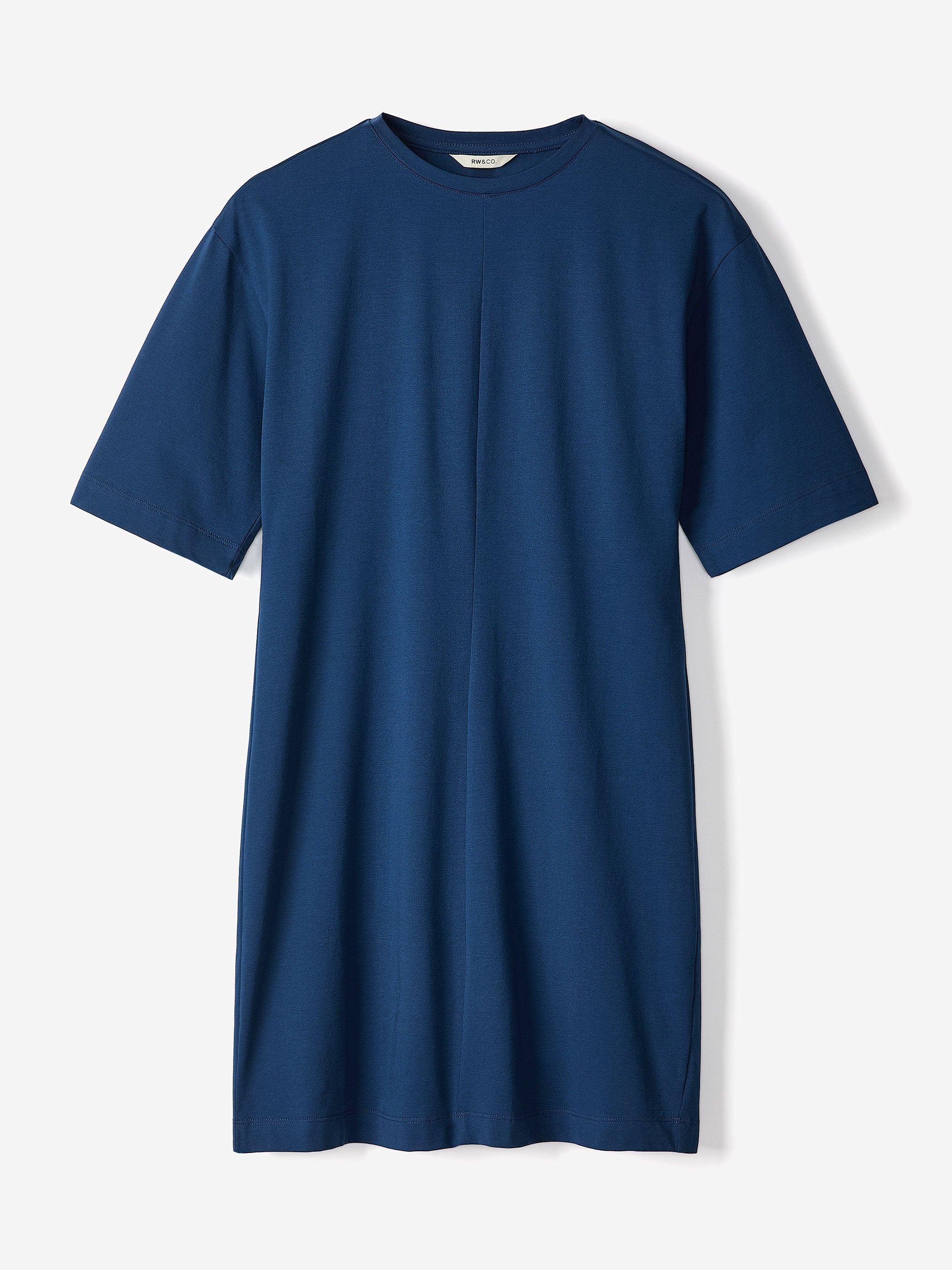 Short-Sleeve Crew-Neck Mini Dress rw&co Great Value Deal
