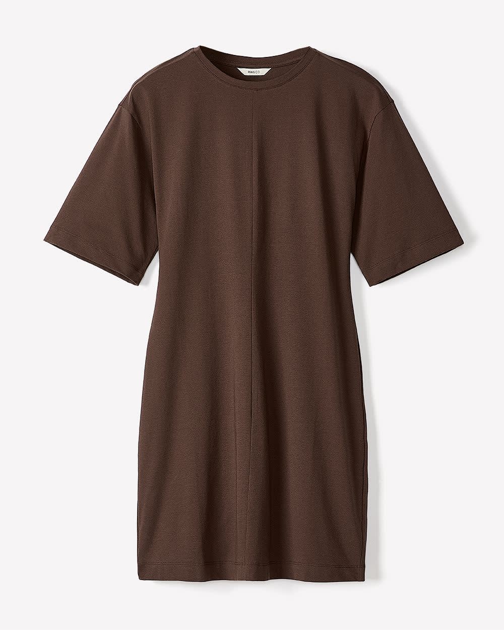 Short-Sleeve Crew-Neck Mini Dress rw&co Great Value Deal
