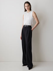 Sleeveless Buttoned-Down Blouse rw&co Exclusive Sale Price