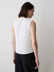 Sleeveless Buttoned-Down Blouse rw&co Exclusive Sale Price