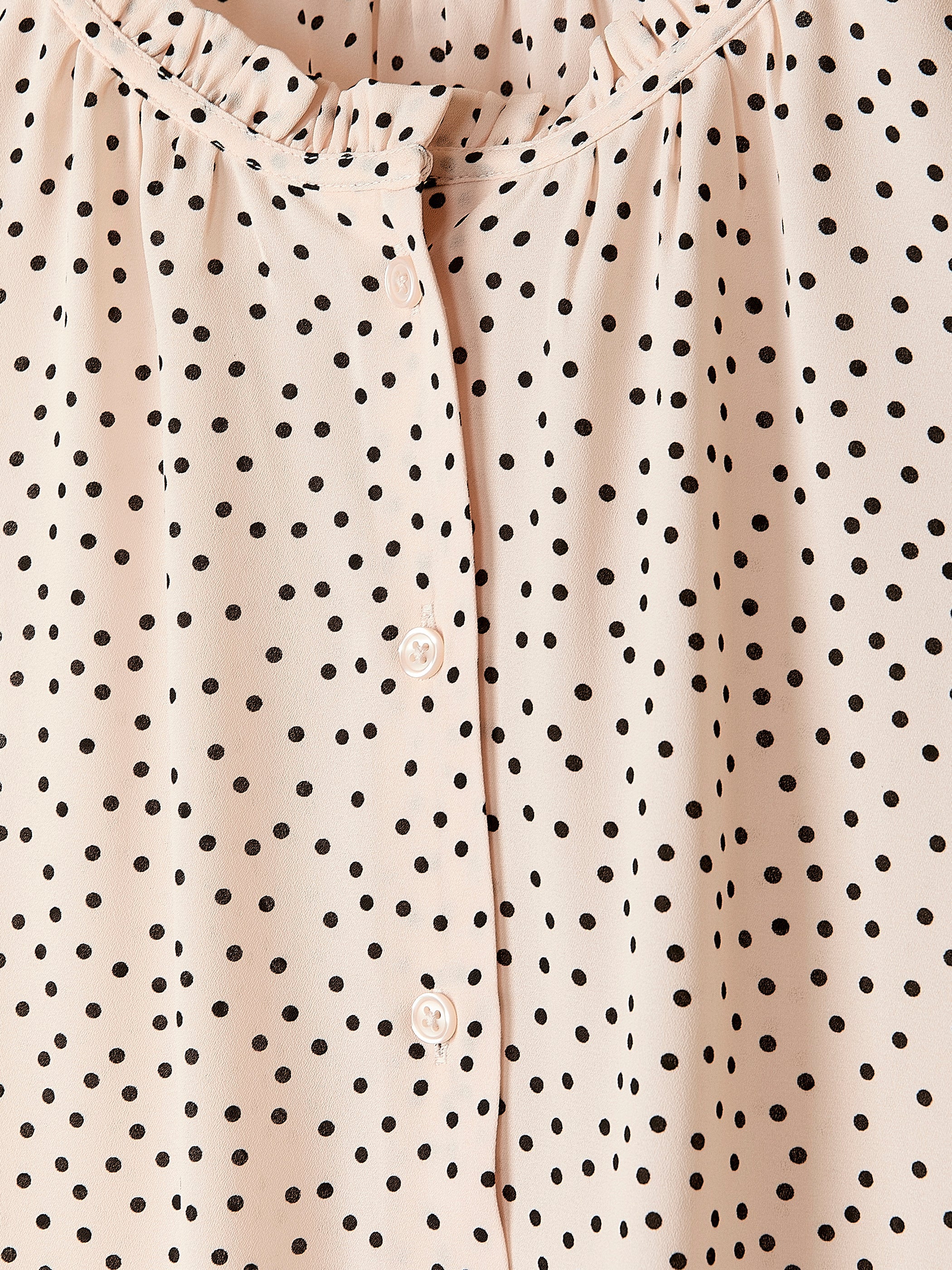 Sleeveless Buttoned-Down Blouse with Ruffled Trim rw&co Special Offer