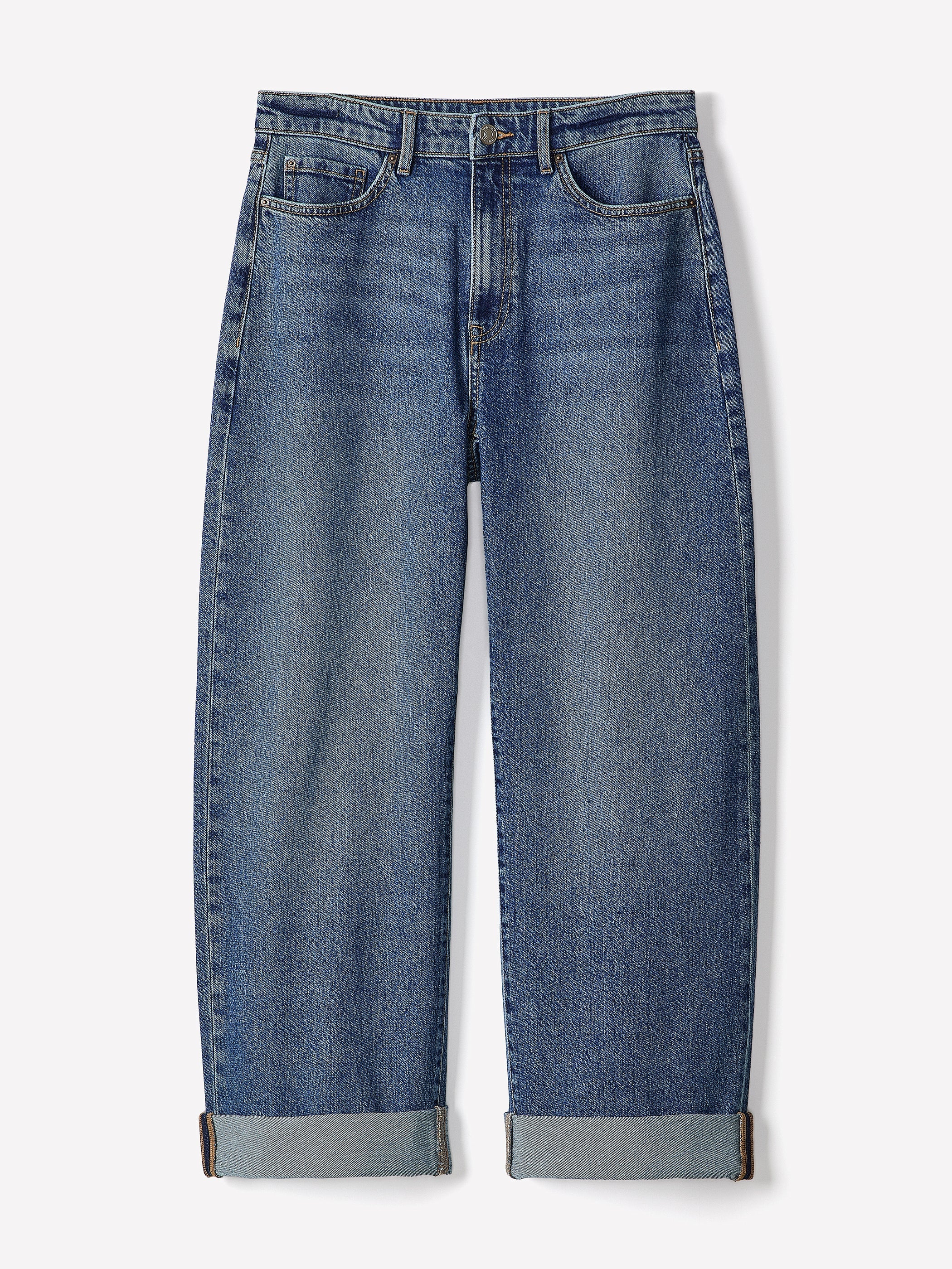 Slouchy Mid-Rise Jeans rw&co Exclusive Sale Price