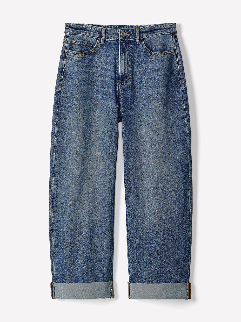 Slouchy Mid-Rise Jeans rw&co Exclusive Sale Price