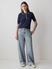 Slouchy Mid-Rise Jeans rw&co Exclusive Sale Price