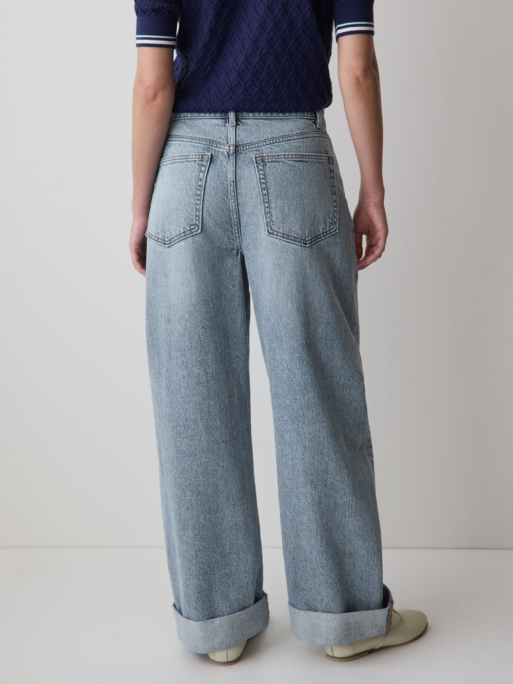 Slouchy Mid-Rise Jeans rw&co Exclusive Sale Price