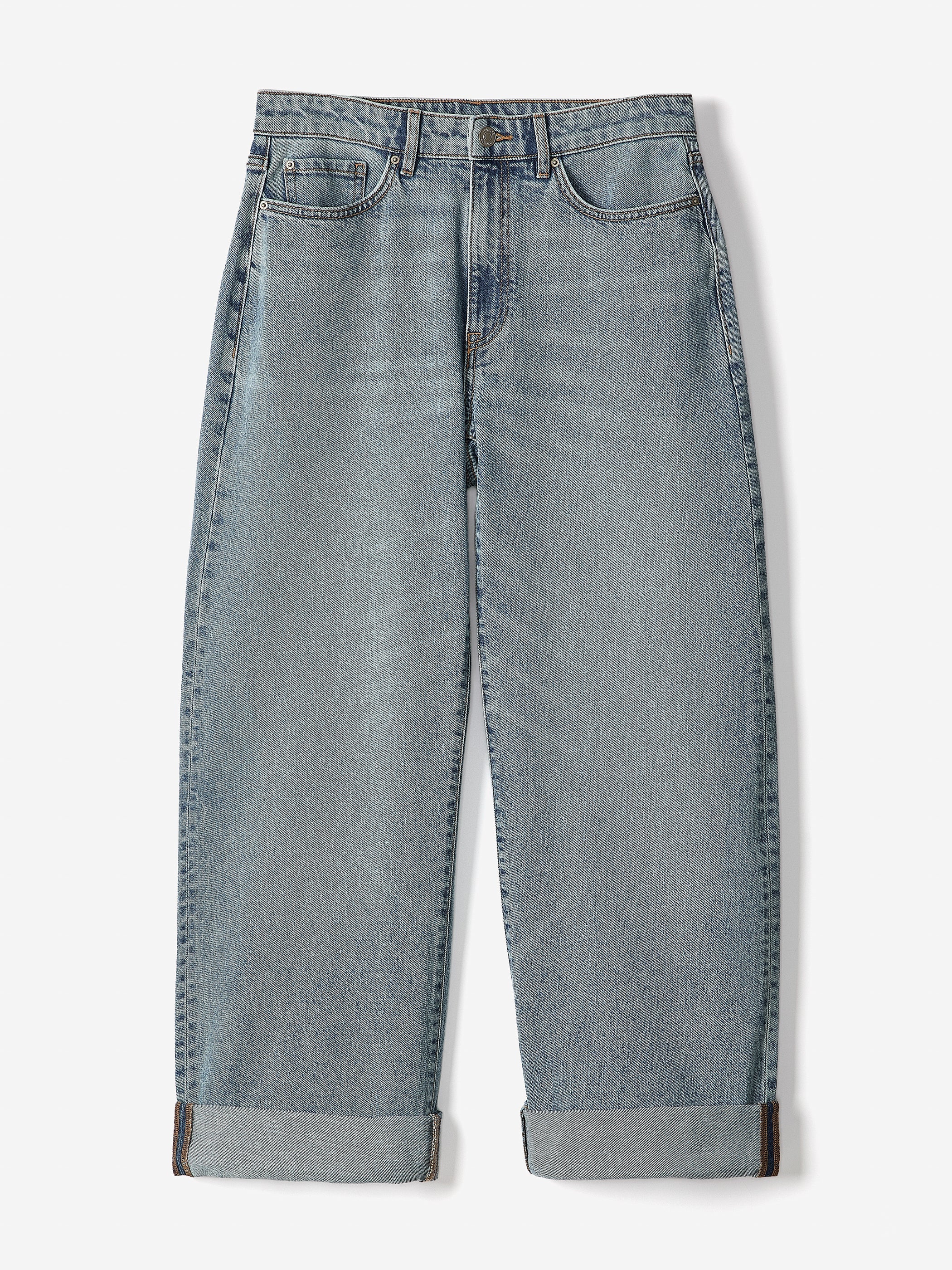 Slouchy Mid-Rise Jeans rw&co Exclusive Sale Price