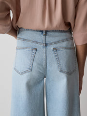 High-Rise Wide-Leg Cropped Jeans rw&co Special Promo Price