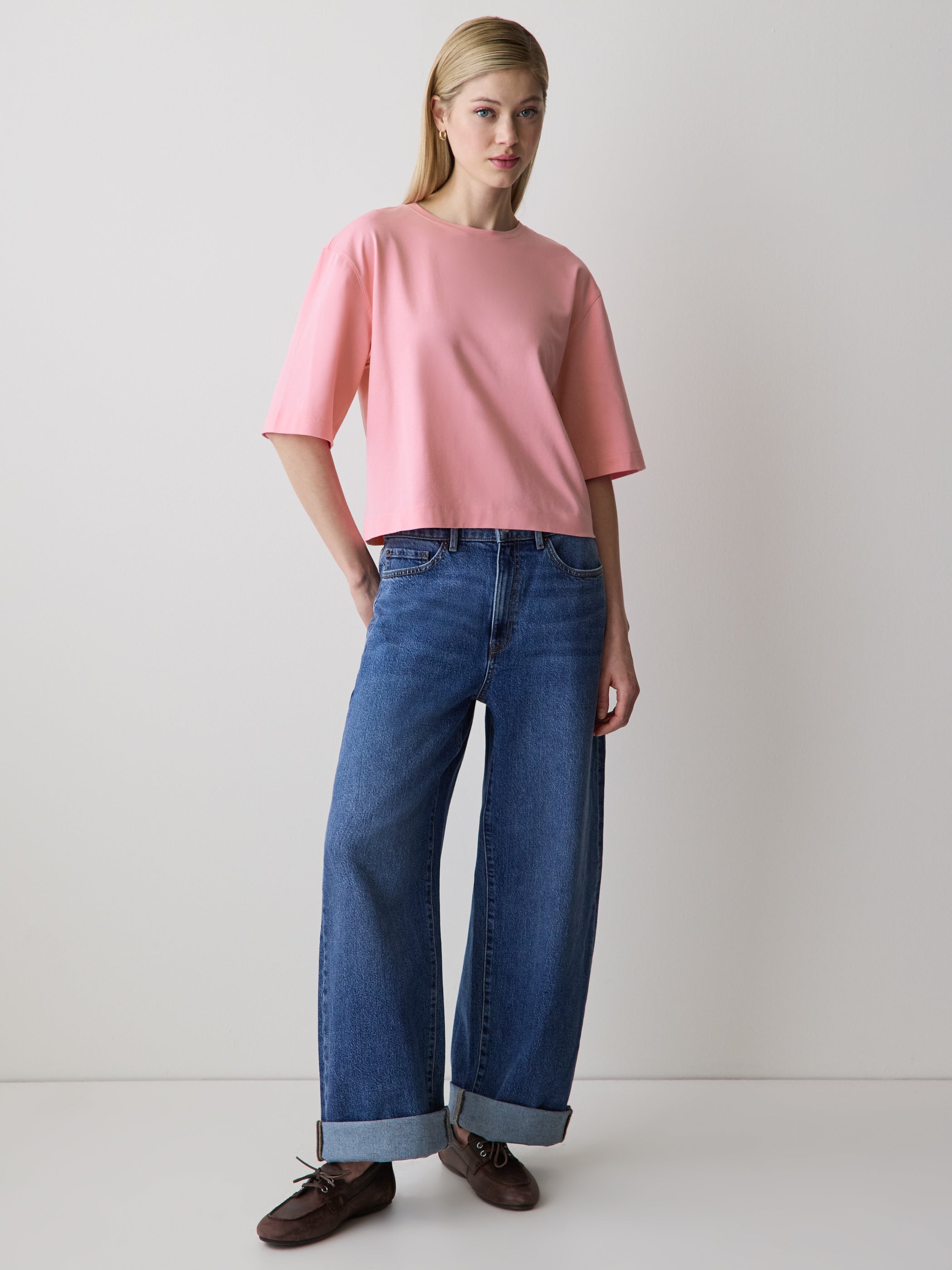 Loose Supima Cotton Tee rw&co Special Promo Price