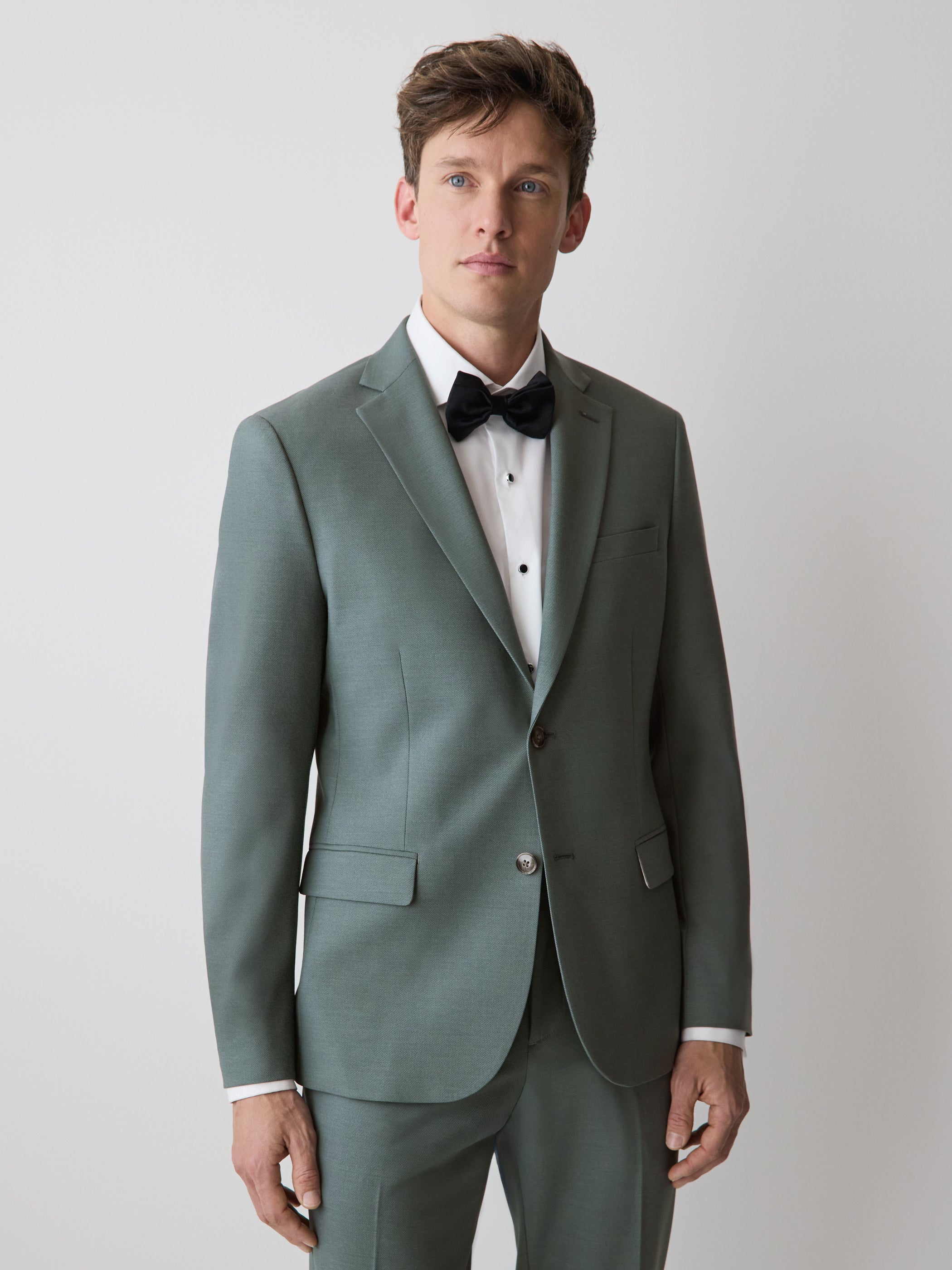 Slim-Fit Agave Suit Blazer rw&co Great Value Deal