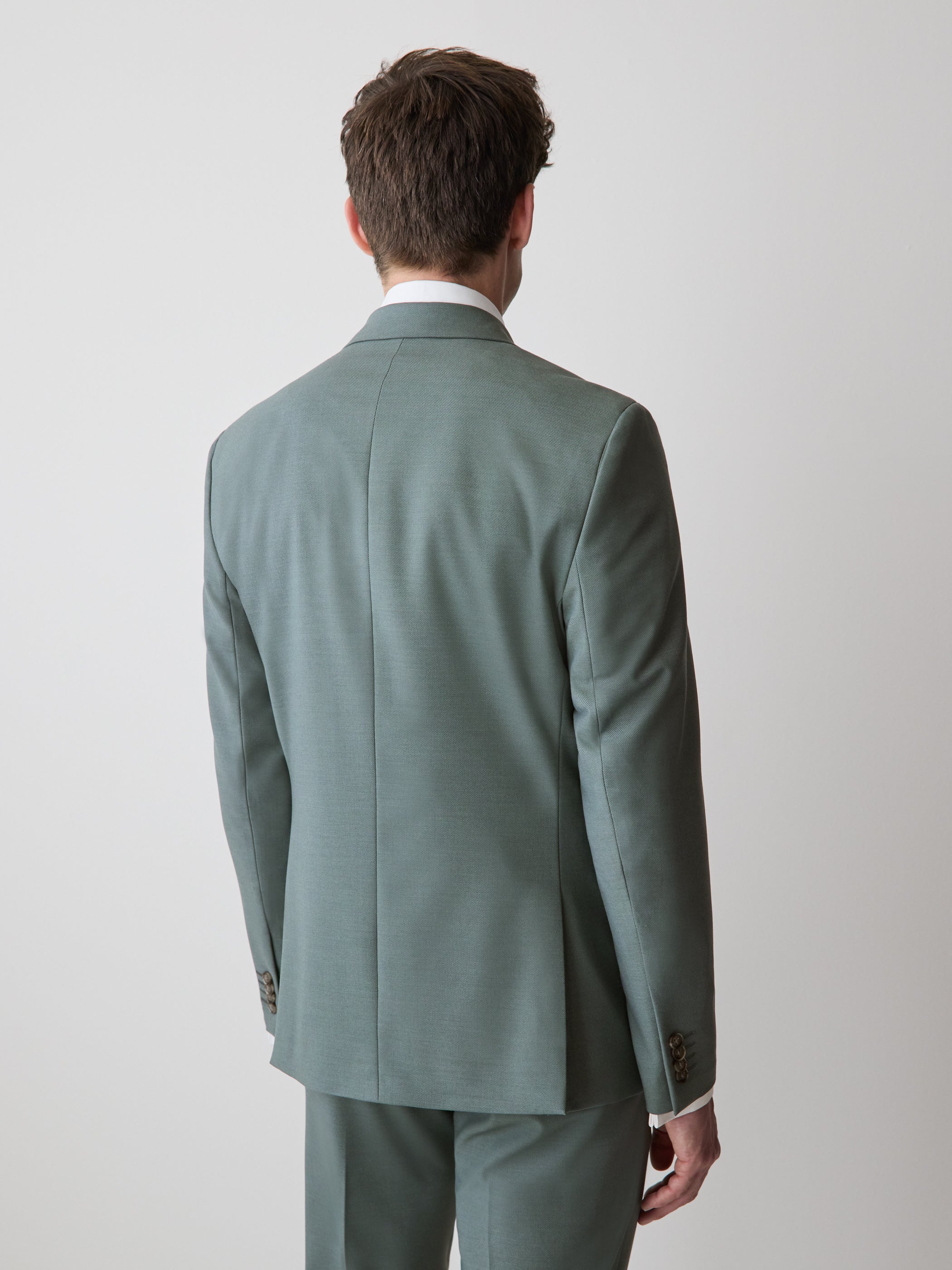 Slim-Fit Agave Suit Blazer rw&co Great Value Deal