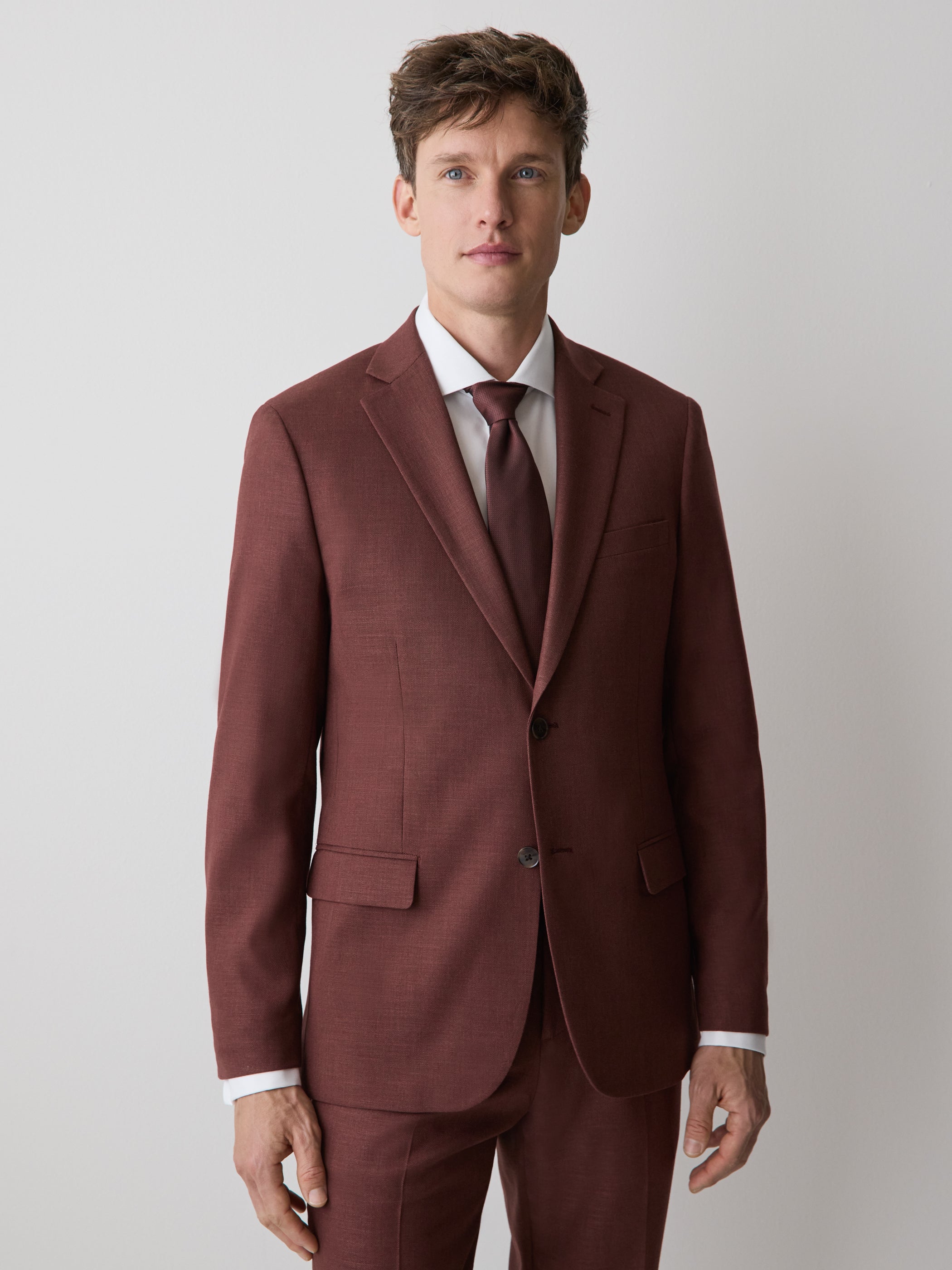 Slim-Fit Berry Suit Blazer rw&co Special Offer