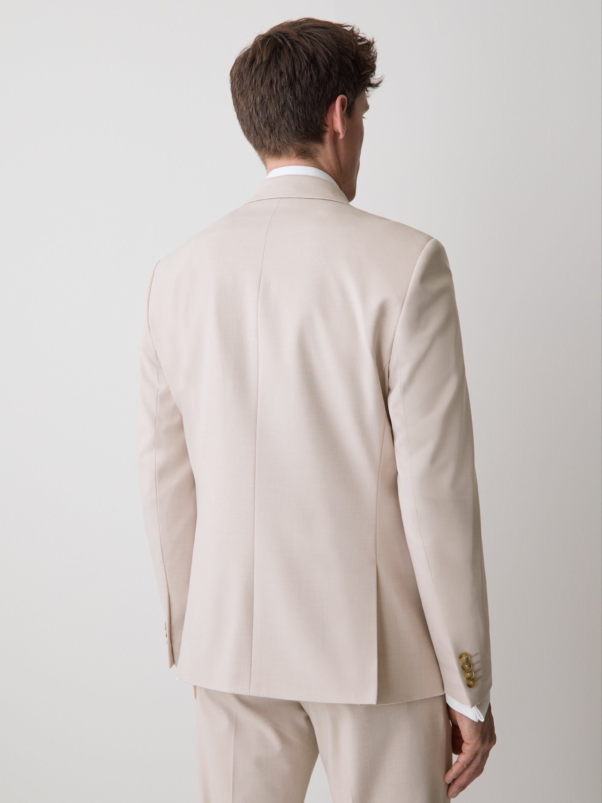Slim-Fit Light Pink Suit Blazer rw&co Limited Time Discount