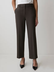 Mid-Rise Straight-Leg Cropped Pant rw&co On Sale