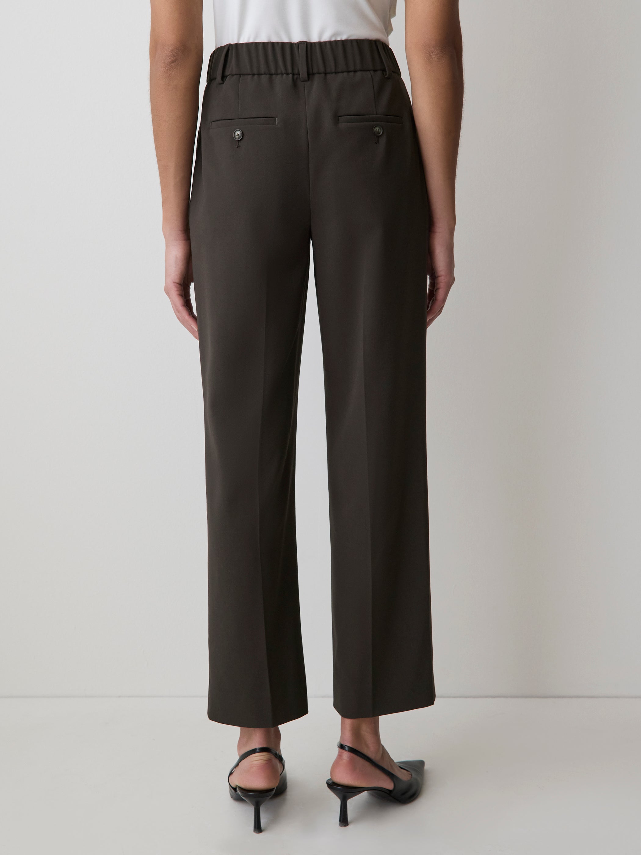 Mid-Rise Straight-Leg Cropped Pant rw&co On Sale