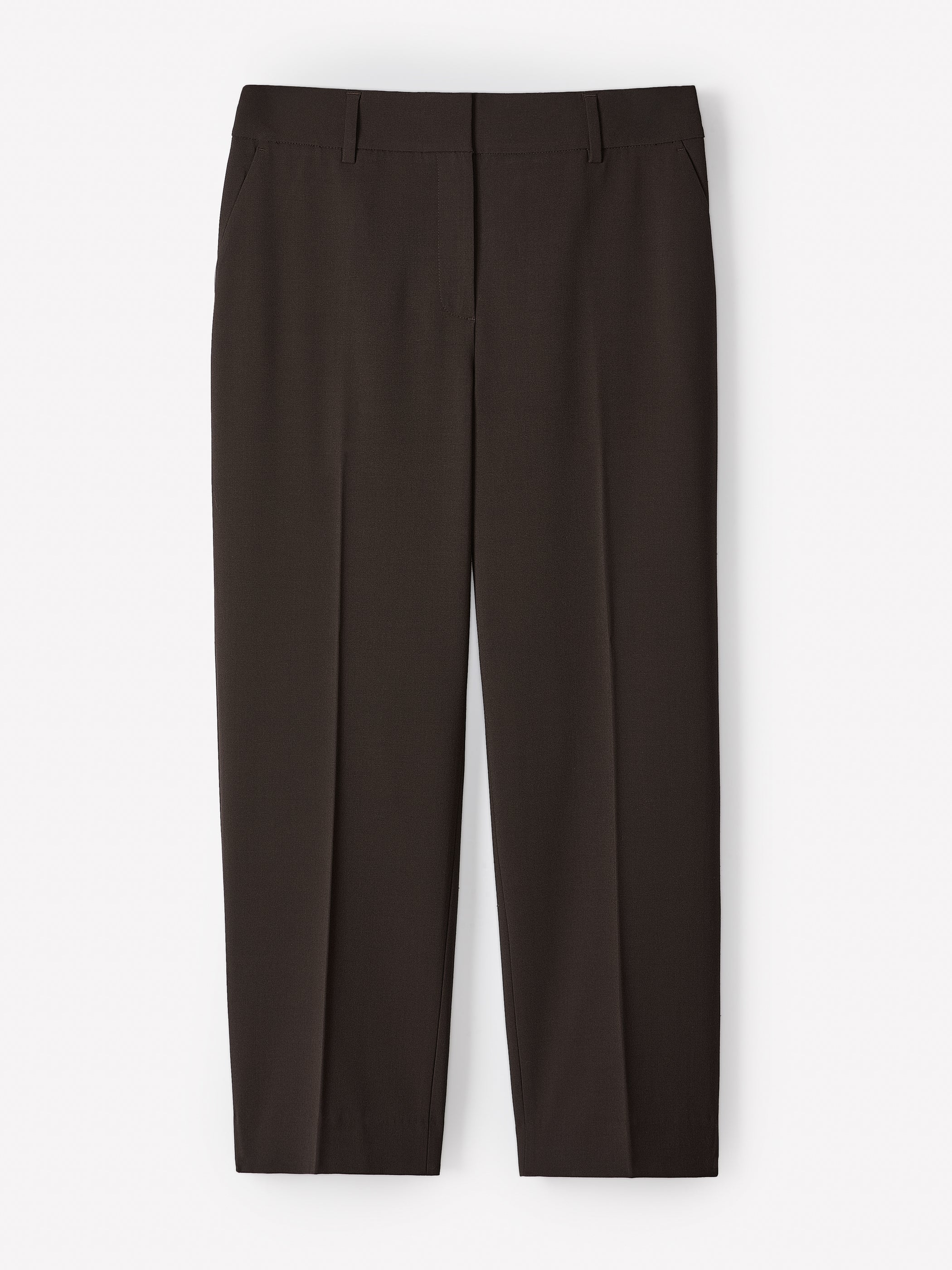 Mid-Rise Straight-Leg Cropped Pant rw&co On Sale