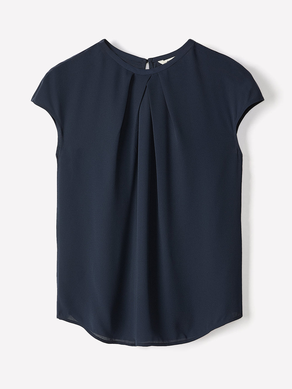 Mix-Media Cap-Sleeve Crew-Neck Blouse rw&co Special Promo Price