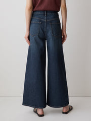 High-Rise Wide-Leg Cropped Jeans rw&co Limited Time Discount