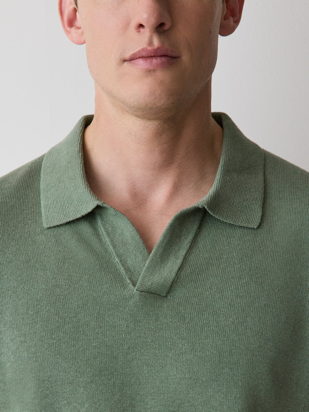 Linen-Blend Short-Sleeve Polo rw&co Limited Time Discount