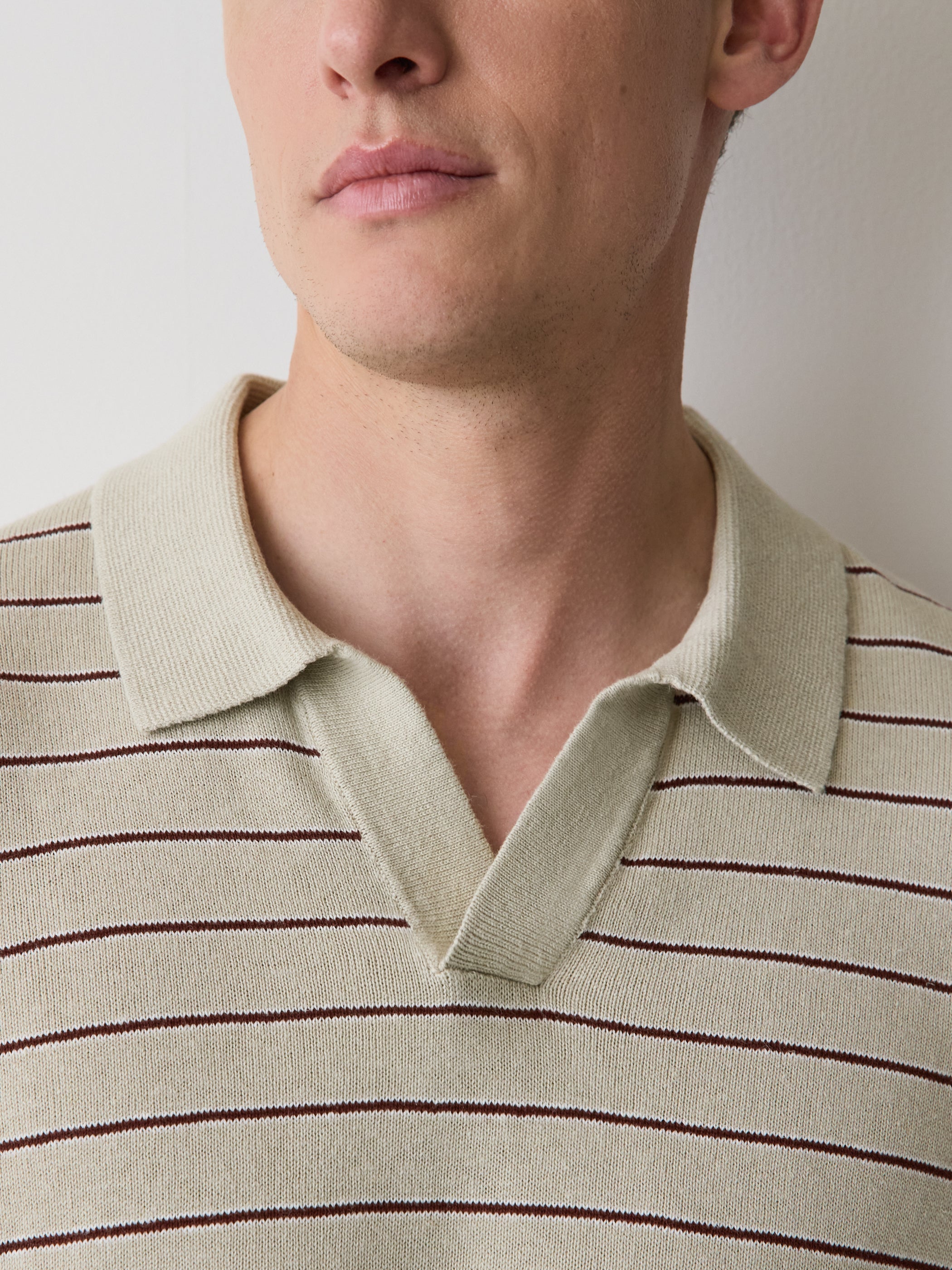 Linen-Blend Short-Sleeve Polo rw&co Limited Time Discount