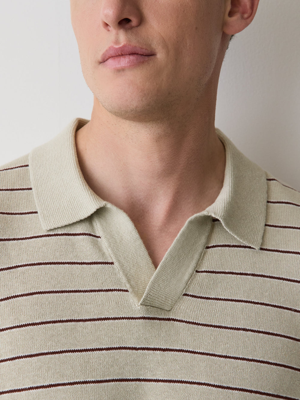 Linen-Blend Short-Sleeve Polo rw&co Limited Time Discount
