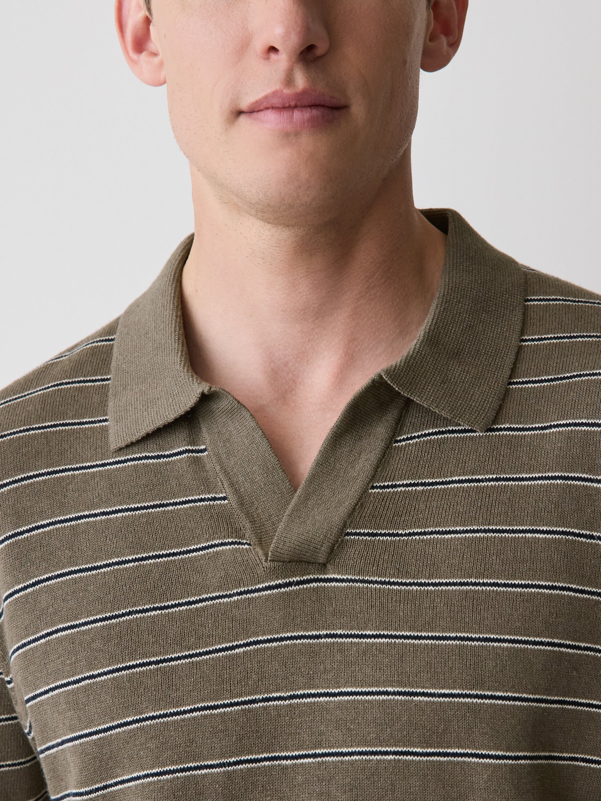 Linen-Blend Short-Sleeve Polo rw&co Limited Time Discount