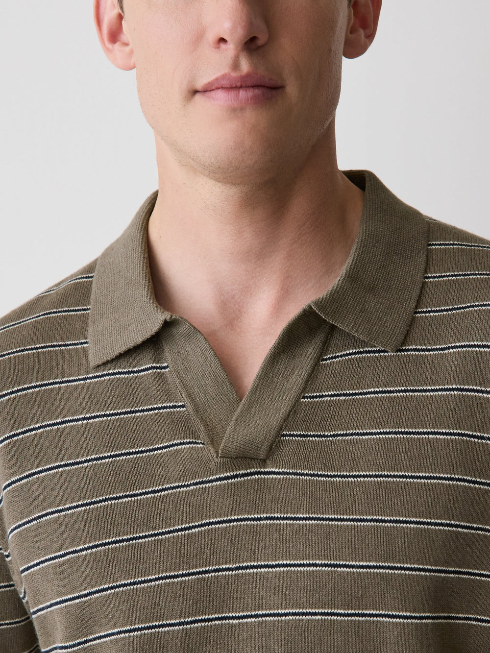 Linen-Blend Short-Sleeve Polo rw&co Limited Time Discount