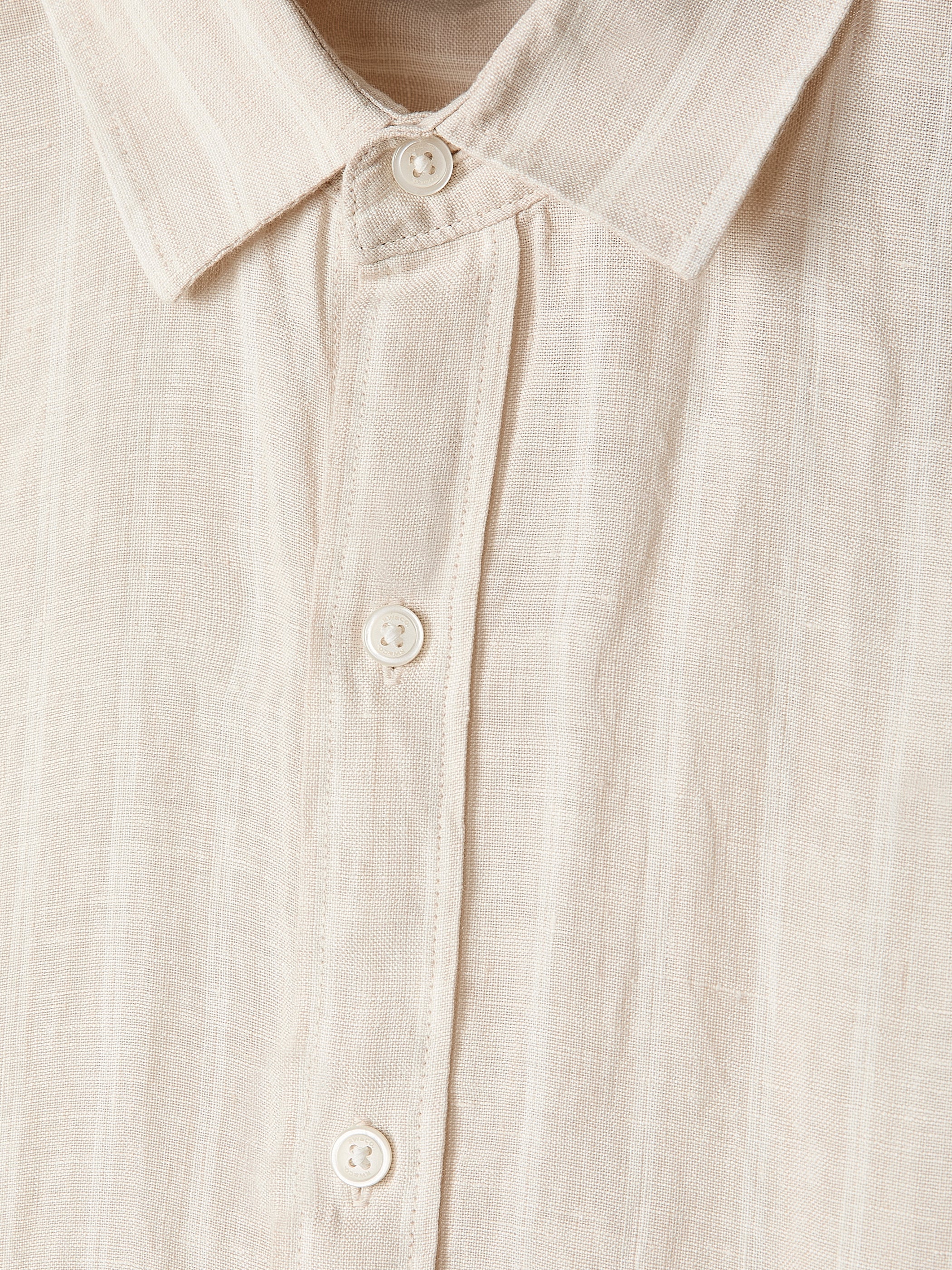 Striped Long-Sleeve Linen Shirt rw&co Special Offer