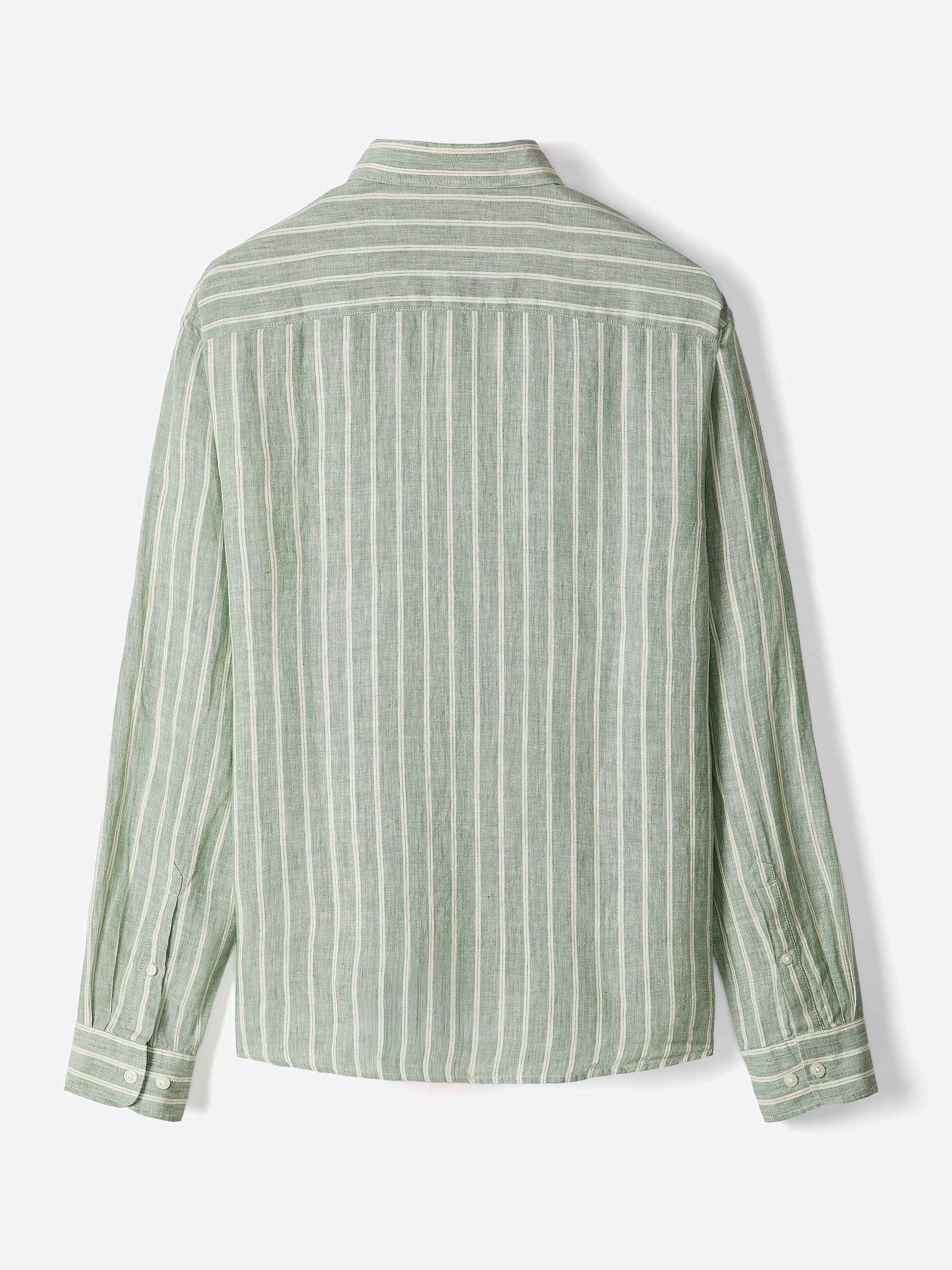 Striped Long-Sleeve Linen Shirt rw&co Special Offer
