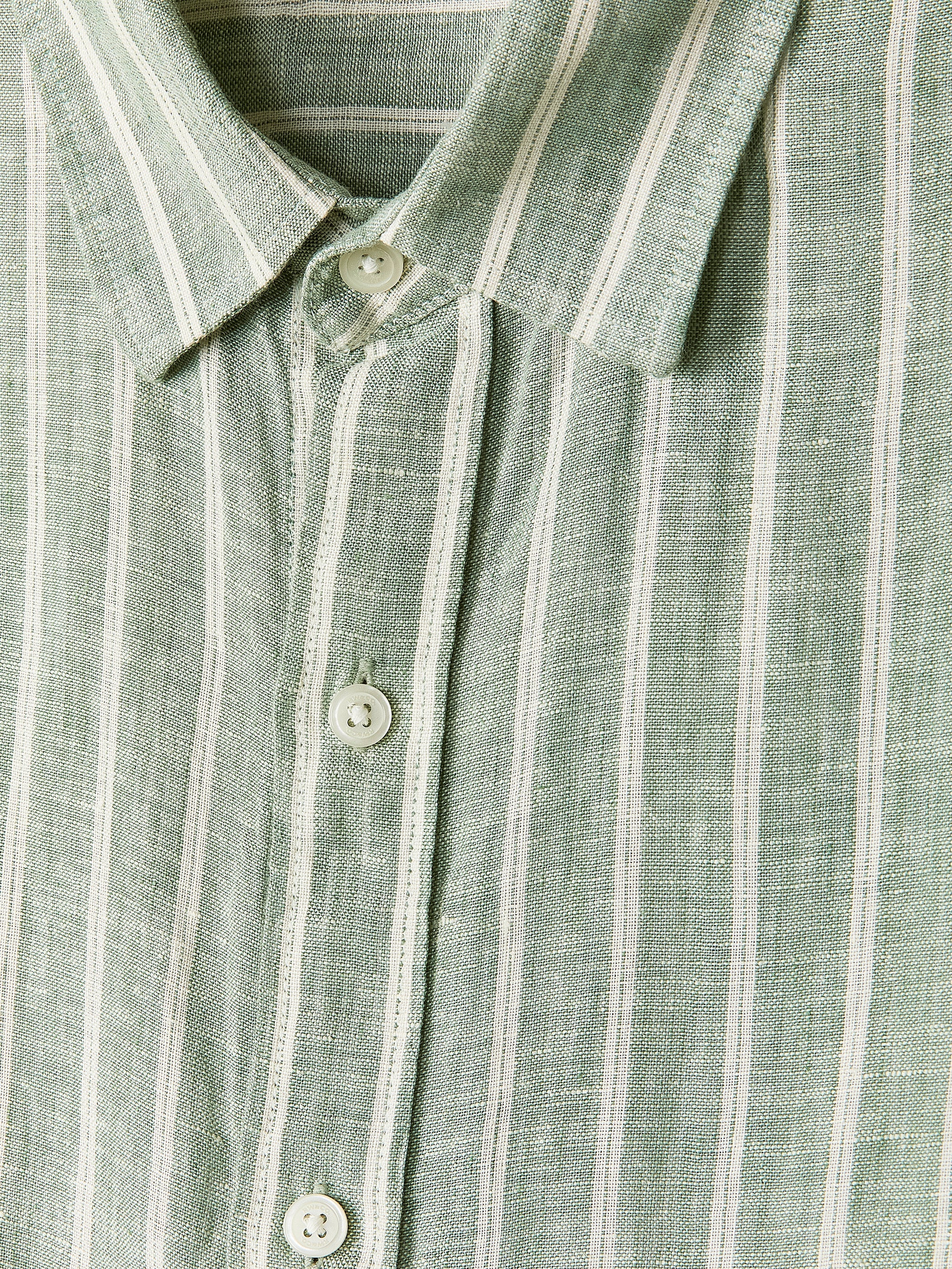 Striped Long-Sleeve Linen Shirt rw&co Special Offer