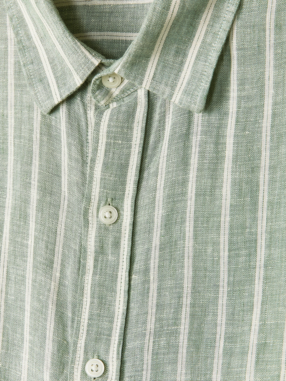 Striped Long-Sleeve Linen Shirt rw&co Special Offer