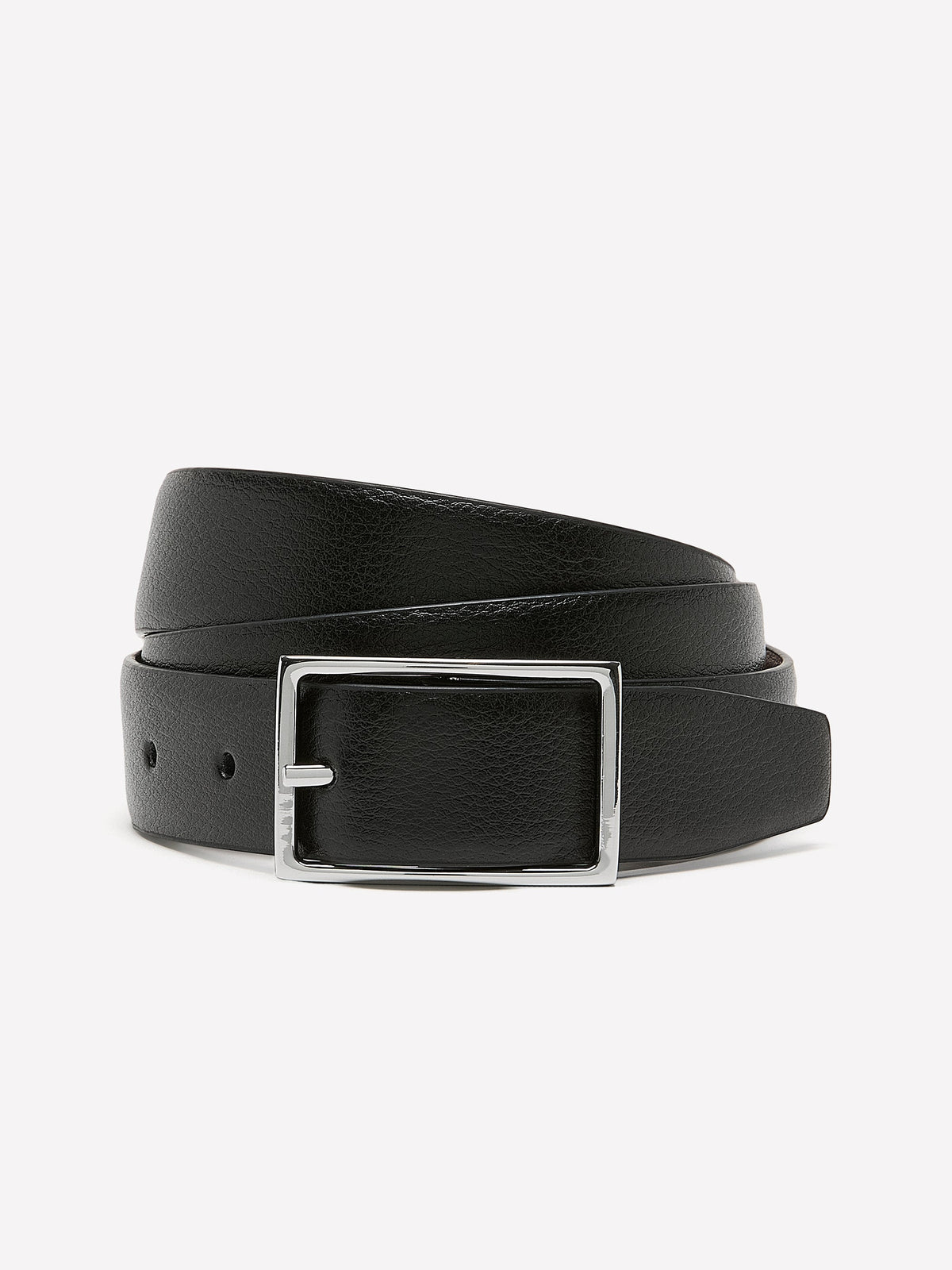 Black and Brown Reversible Leather Belt rw&co Limited Time Discount