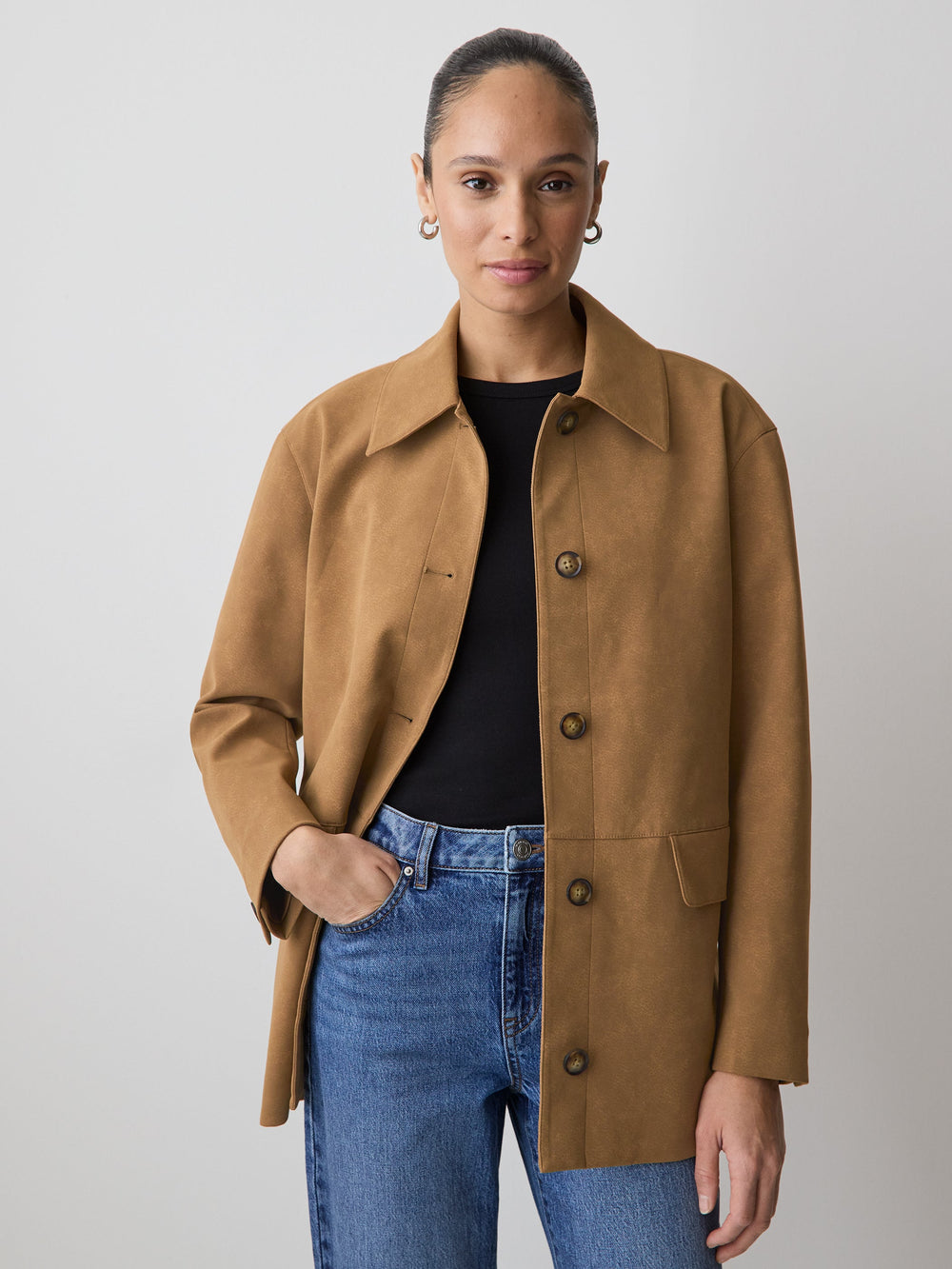 Faux Suede Jacket rw&co Great Value Deal
