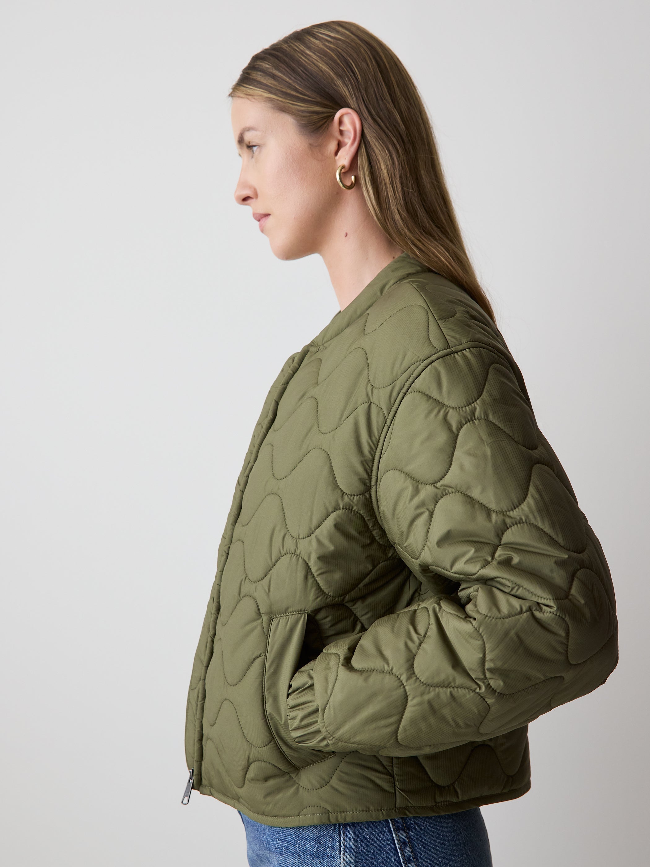 Quilted Bomber Jacket rw&co Special Offer