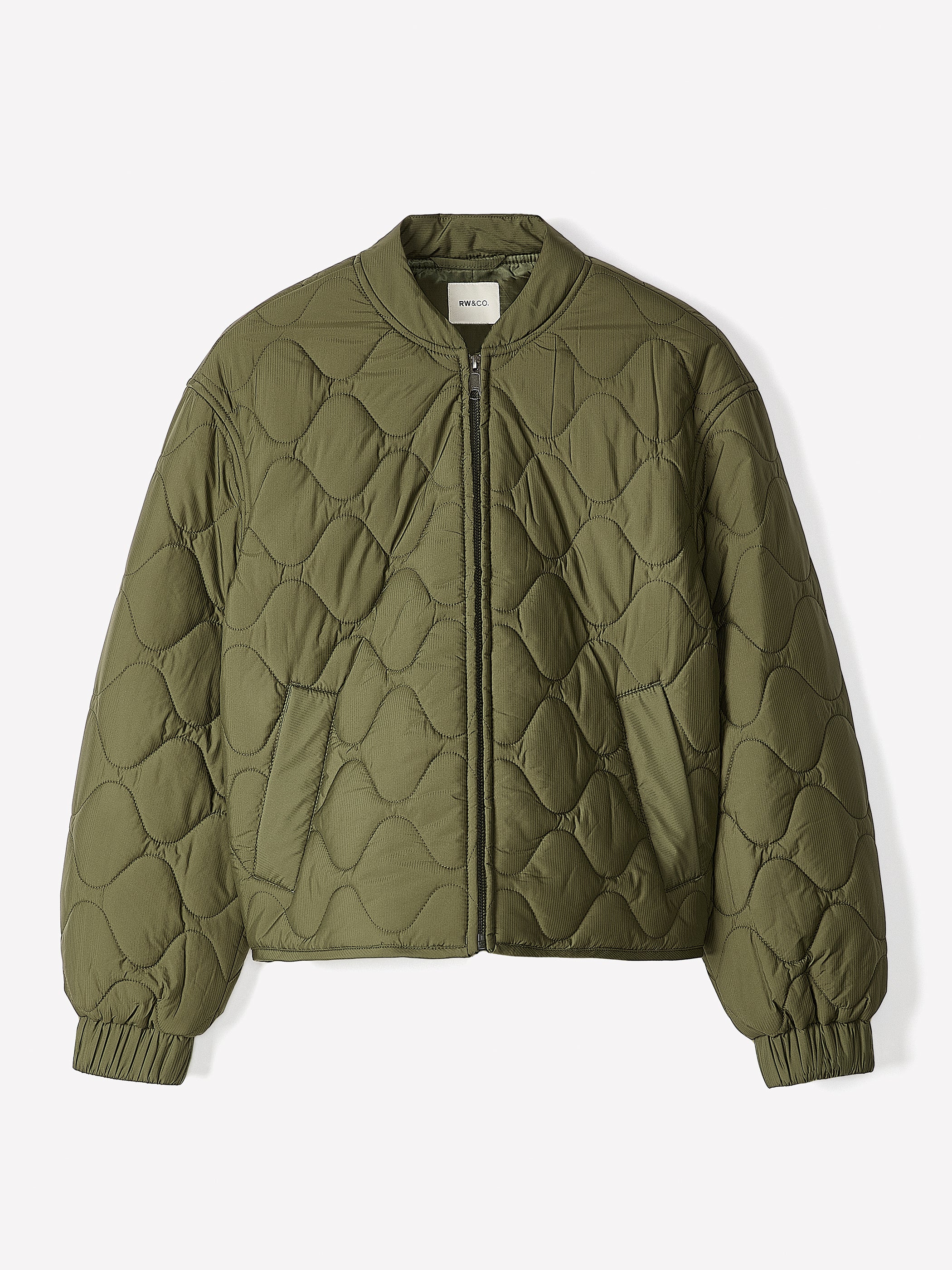 Quilted Bomber Jacket rw&co Special Offer