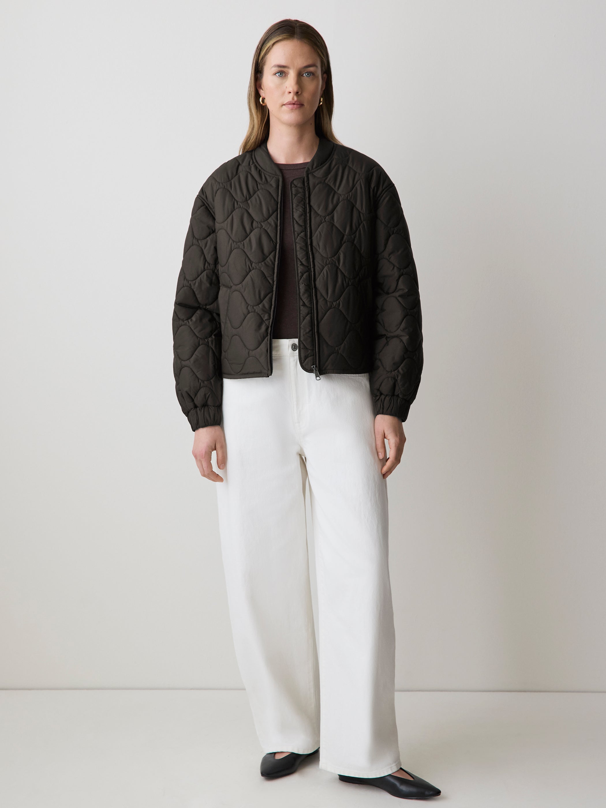 Quilted Bomber Jacket rw&co Special Offer