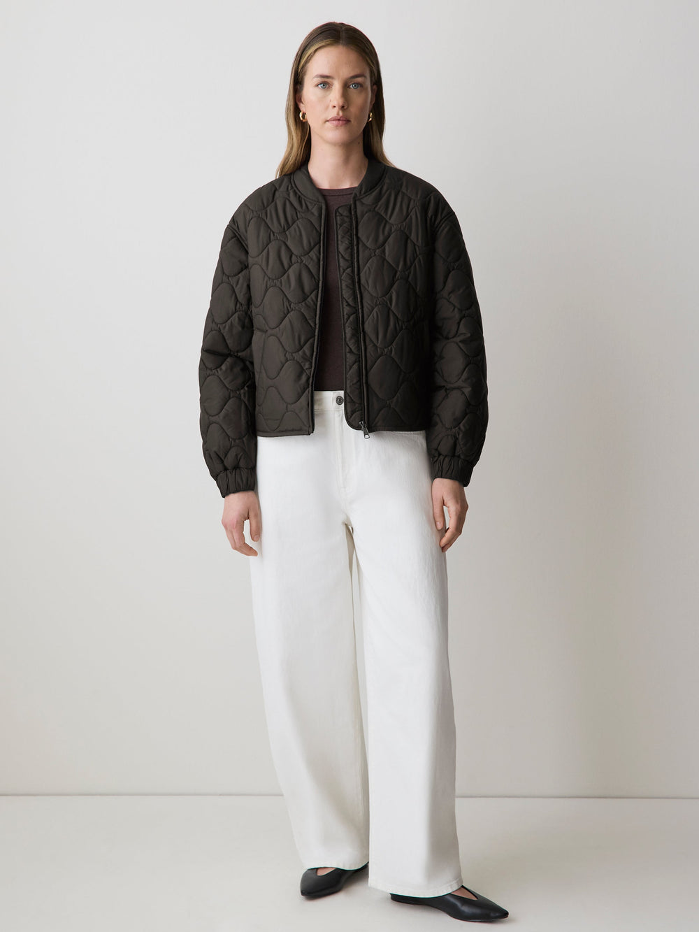 Quilted Bomber Jacket rw&co Special Offer