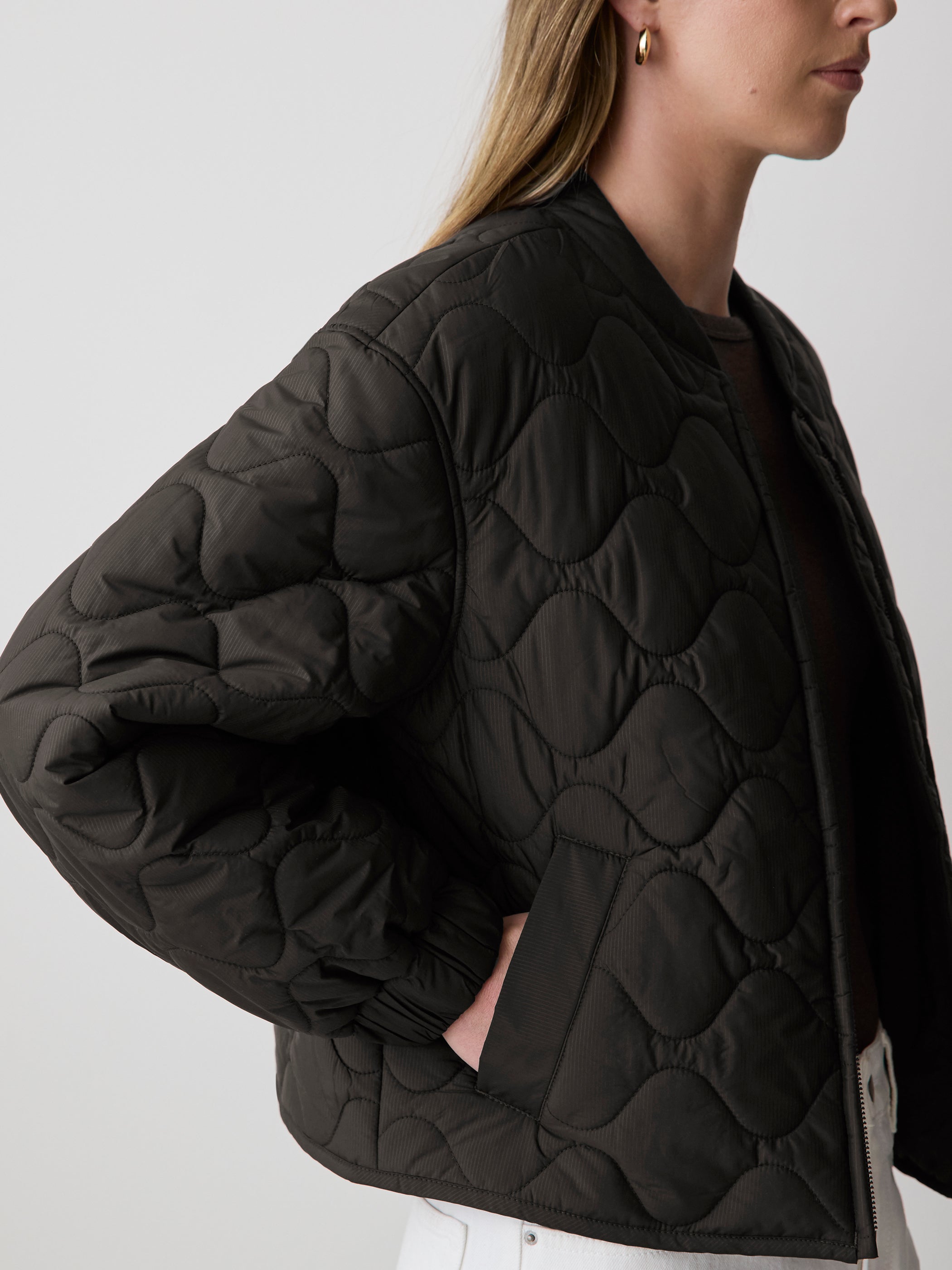 Quilted Bomber Jacket rw&co Special Offer