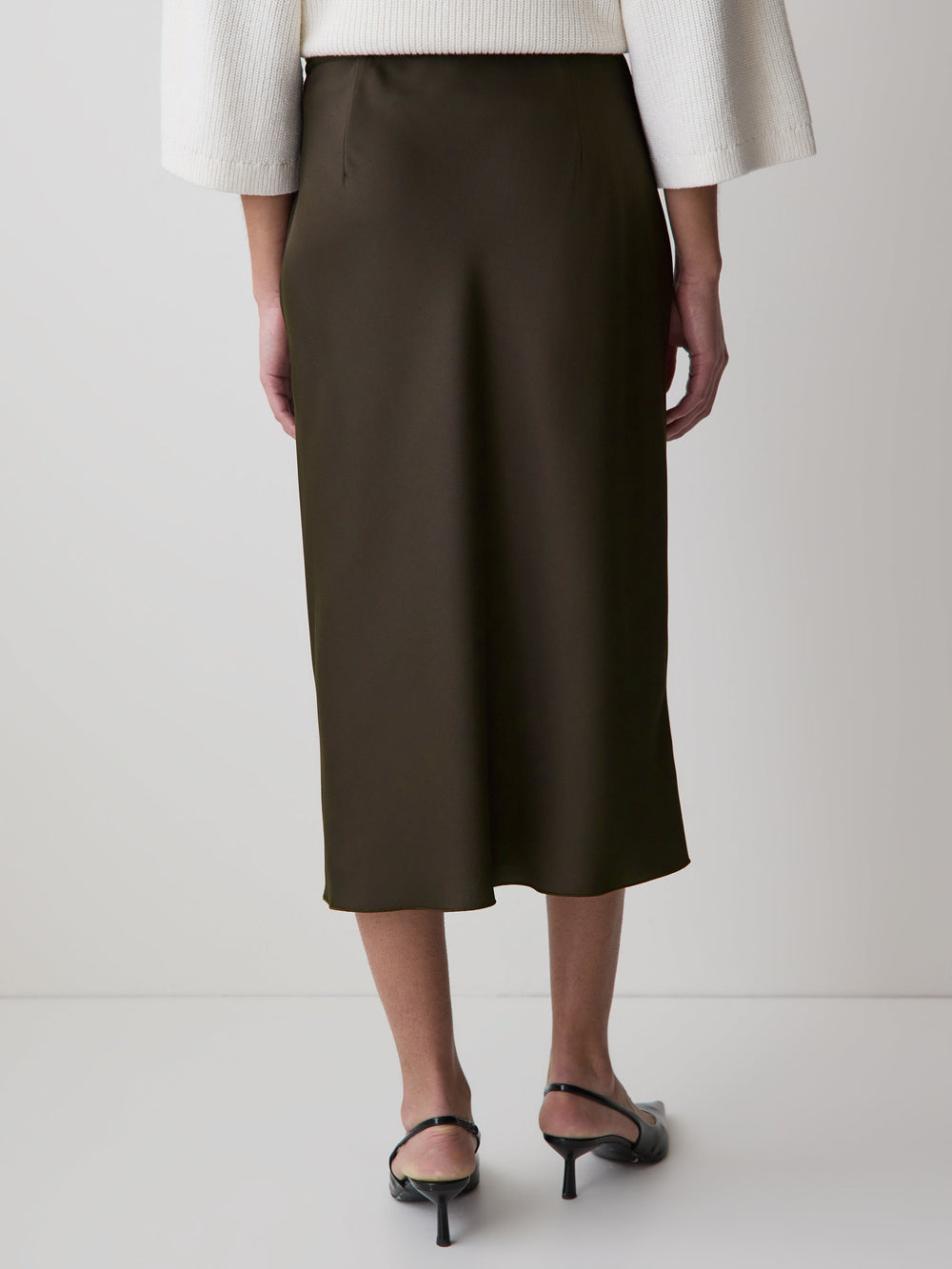 High-Rise Straight Midi Skirt rw&co Limited Time Discount