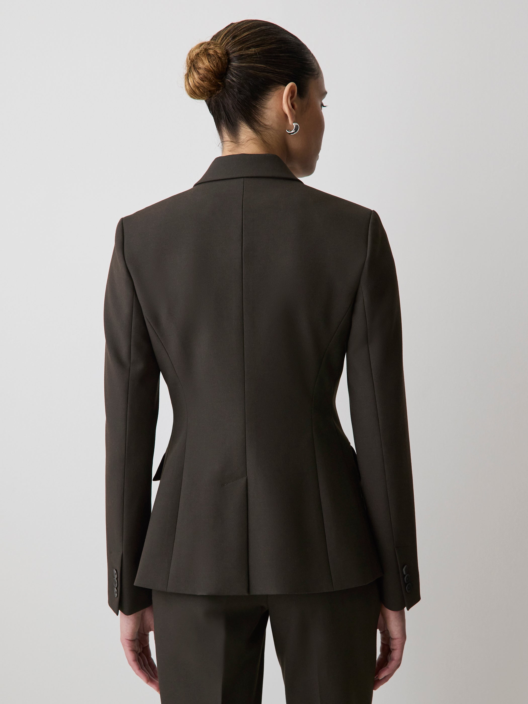 Three-Button Fitted Blazer rw&co Special Promo Price