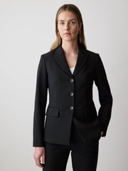 Three-Button Fitted Blazer rw&co Special Promo Price