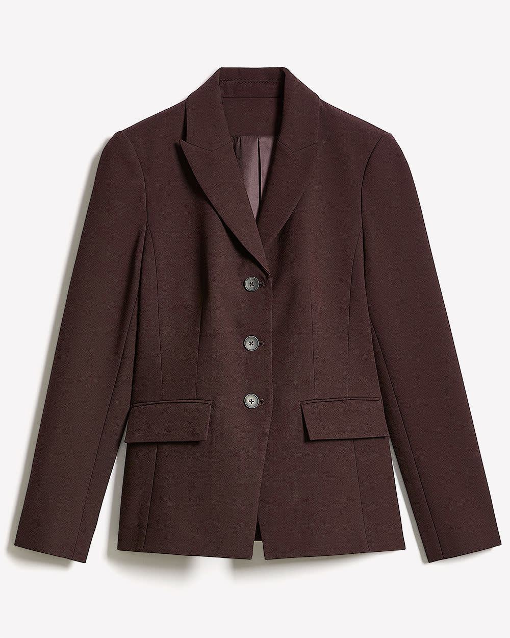 Three-Button Fitted Blazer rw&co Special Promo Price